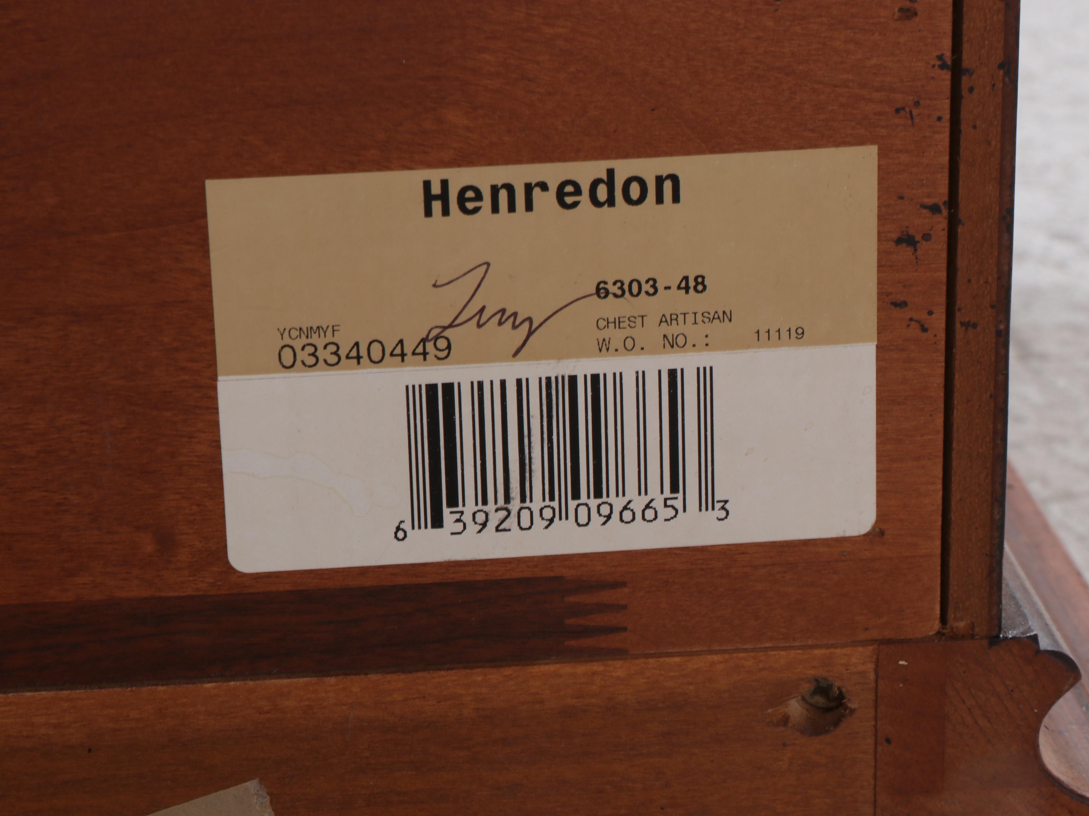 Henredon Neoclassical Style Pine Retractable Television Cabinet