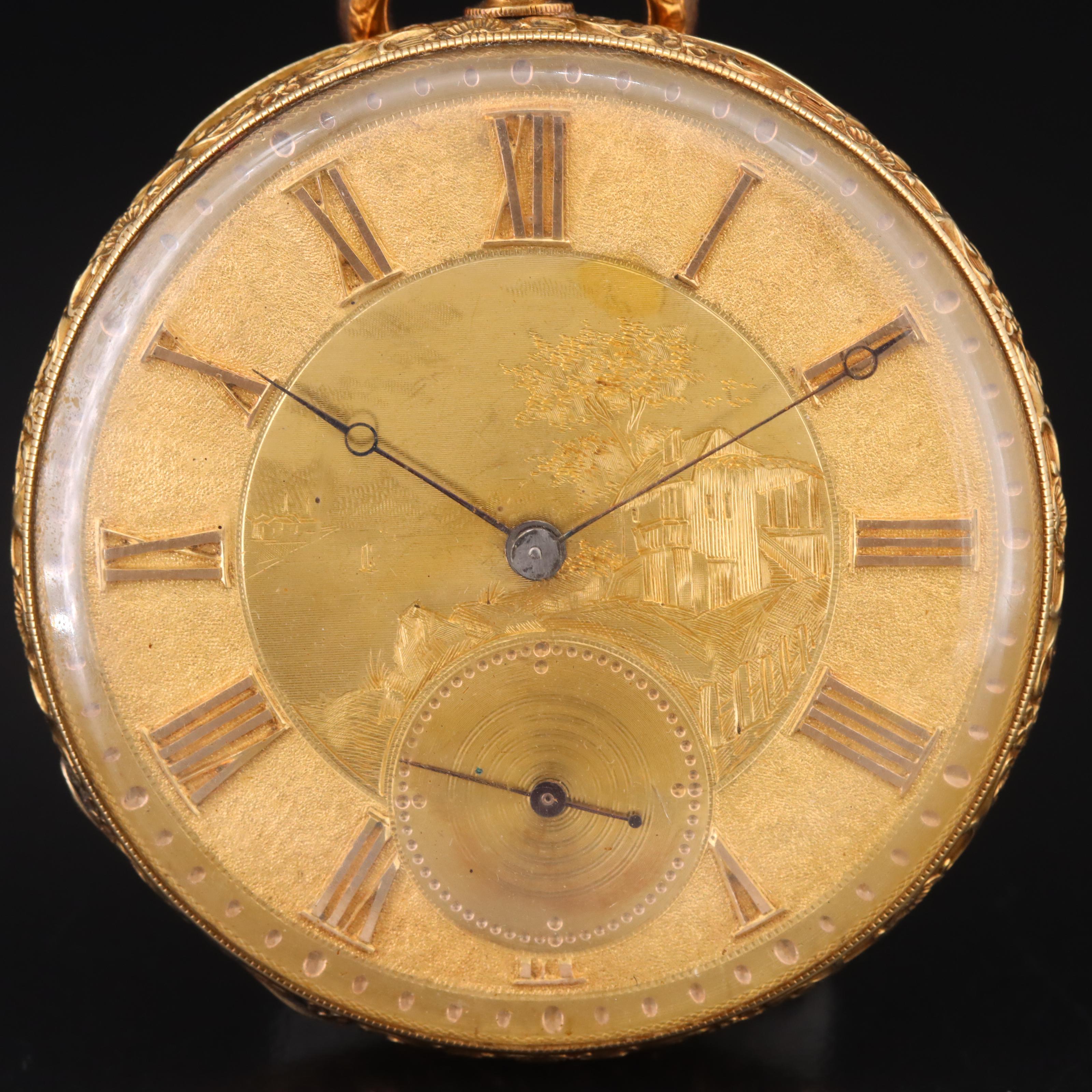 18K M.I. Tobias Vintage English Pocket Watch