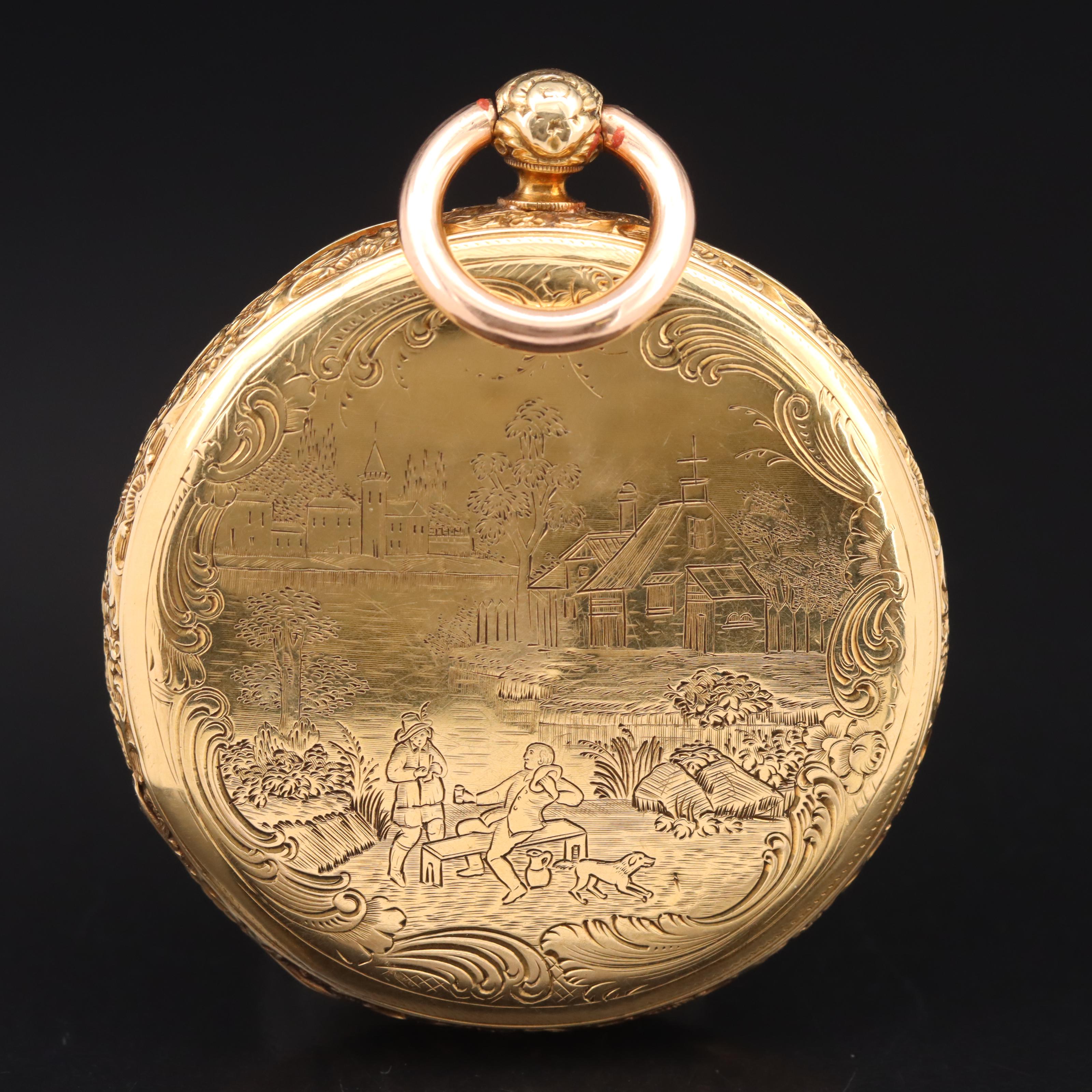 18K M.I. Tobias Vintage English Pocket Watch