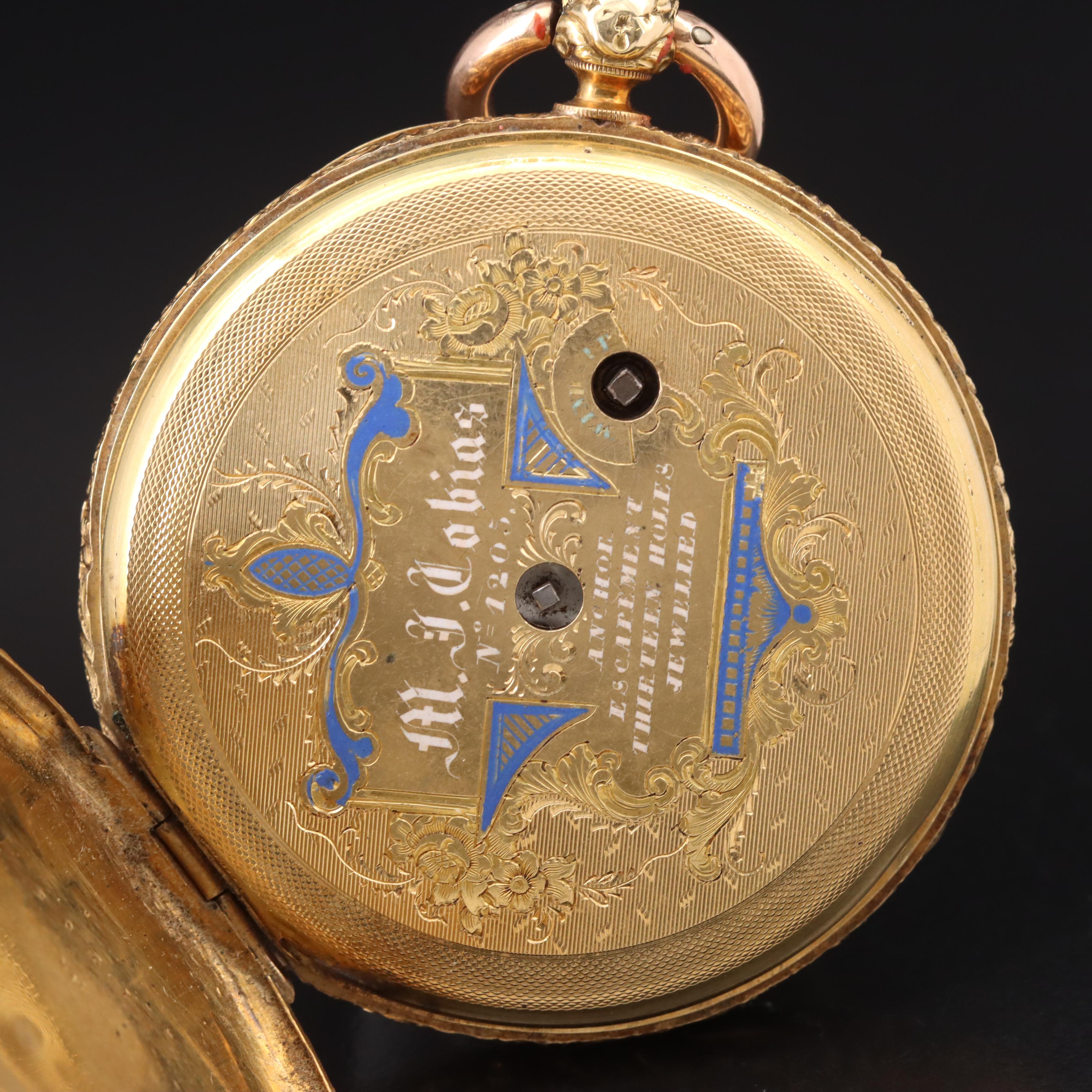 18K M.I. Tobias Vintage English Pocket Watch