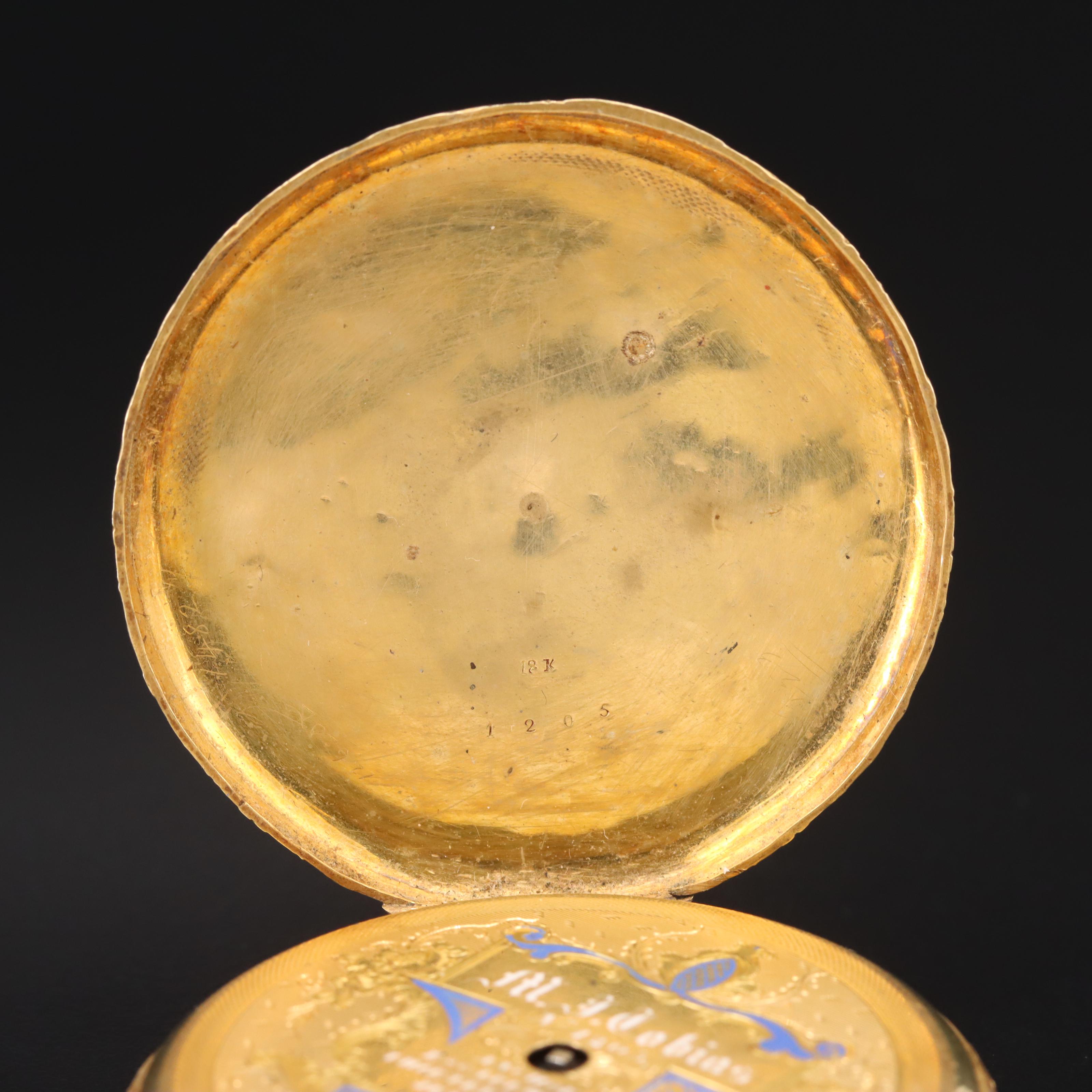 18K M.I. Tobias Vintage English Pocket Watch