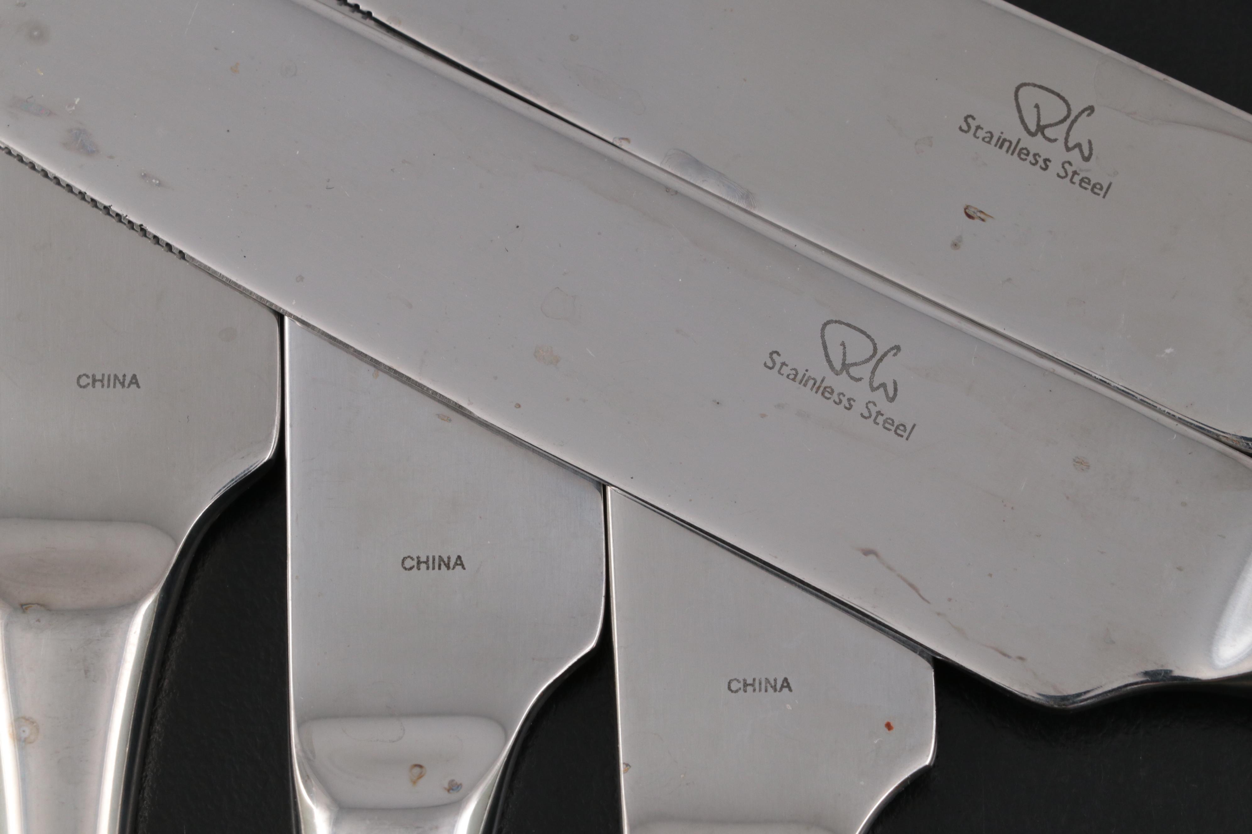 Robert Welch "Ammonite" Stainless Steel Flatware and Serving Utensils