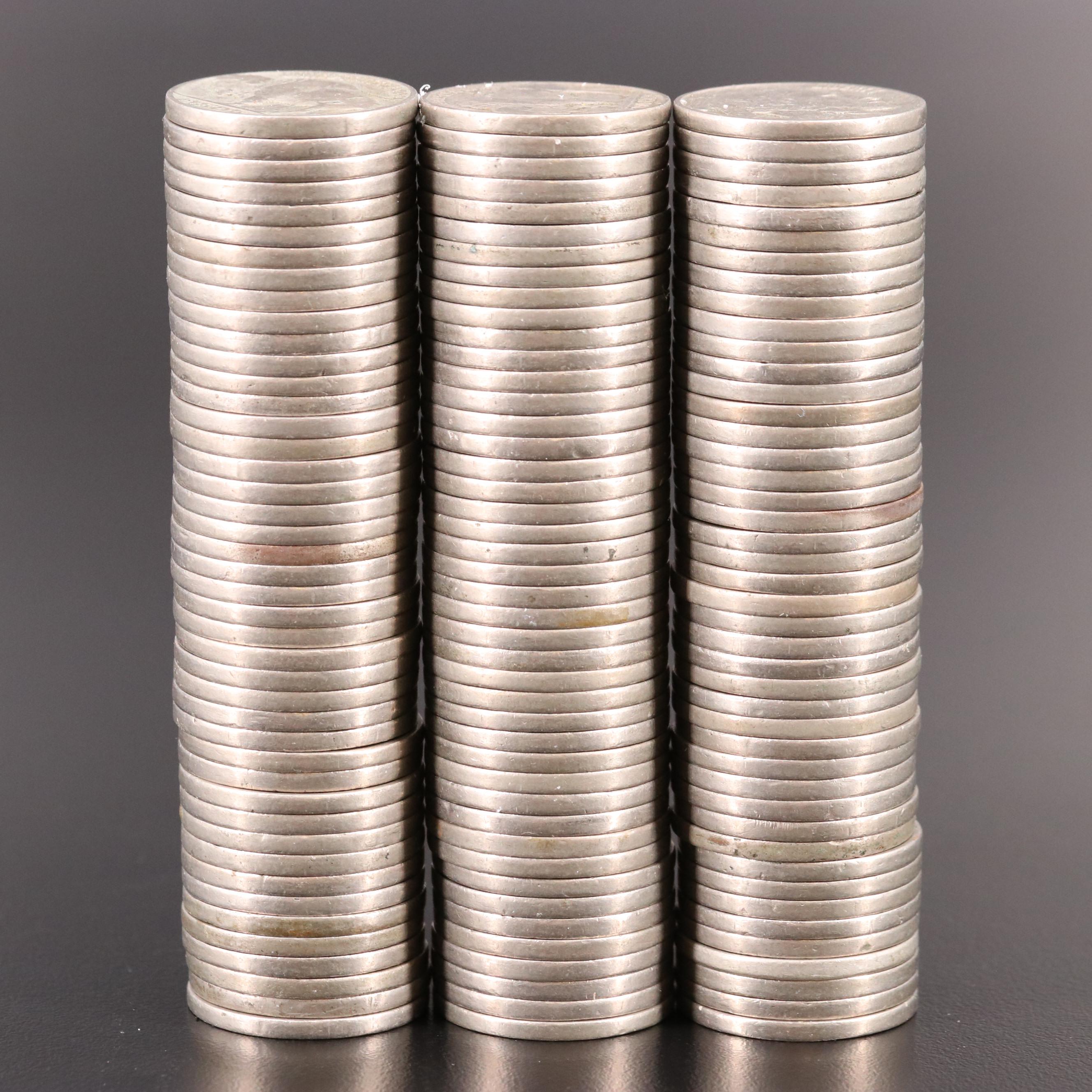 132 Buffalo Nickels, All With Dates