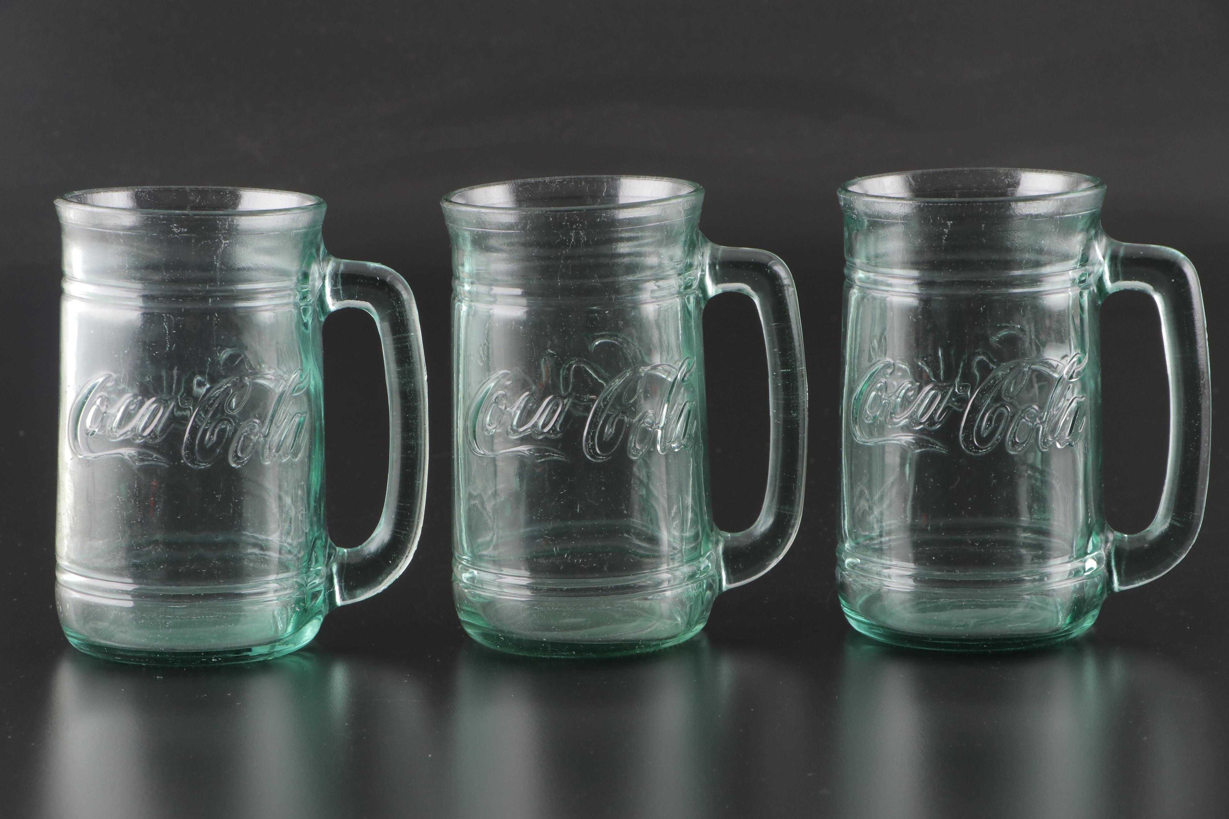Coco-Cola Glass Advertising Mugs
