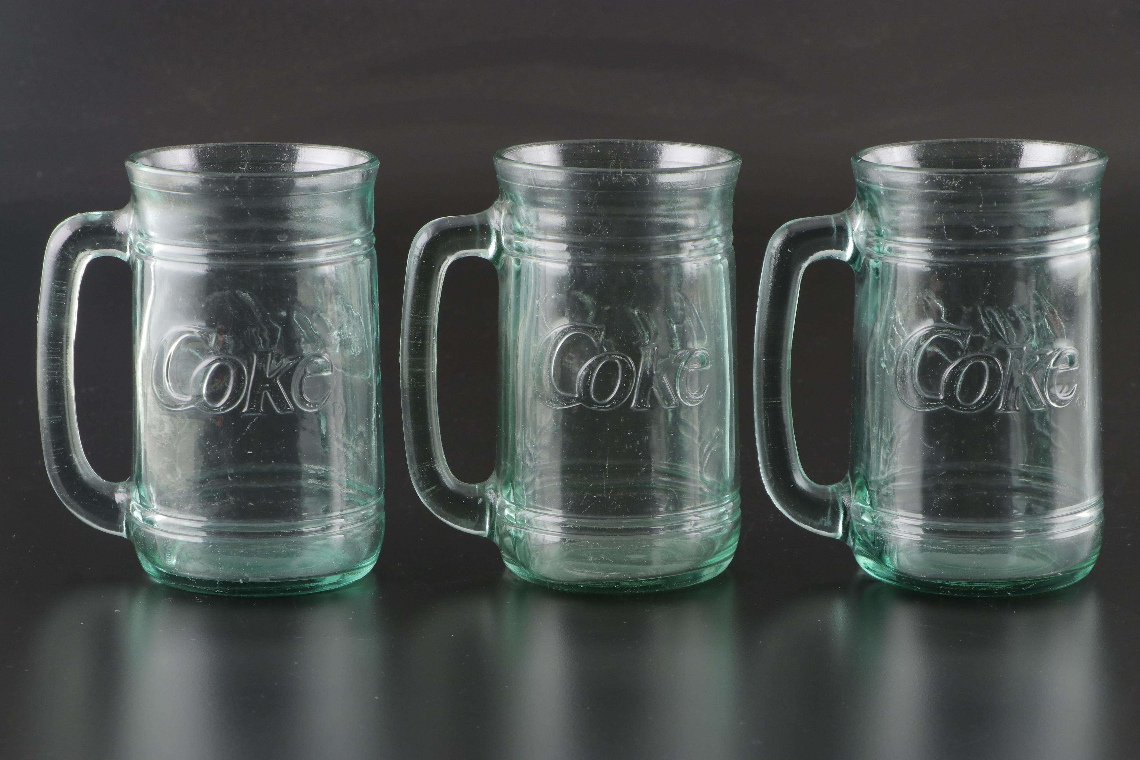 Coco-Cola Glass Advertising Mugs