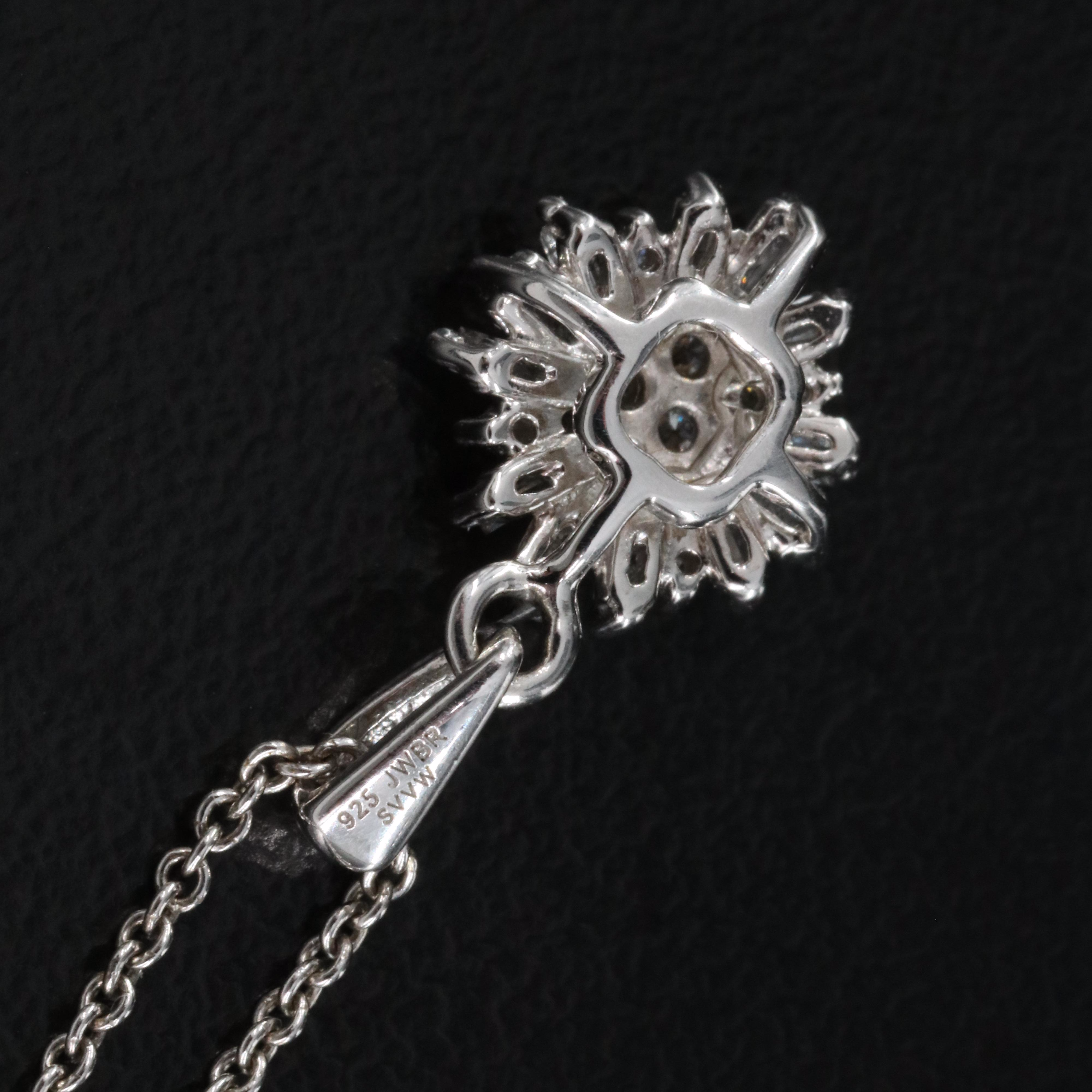 Vera Wang "Simply Vera" Sterling Diamond Pendant Necklace