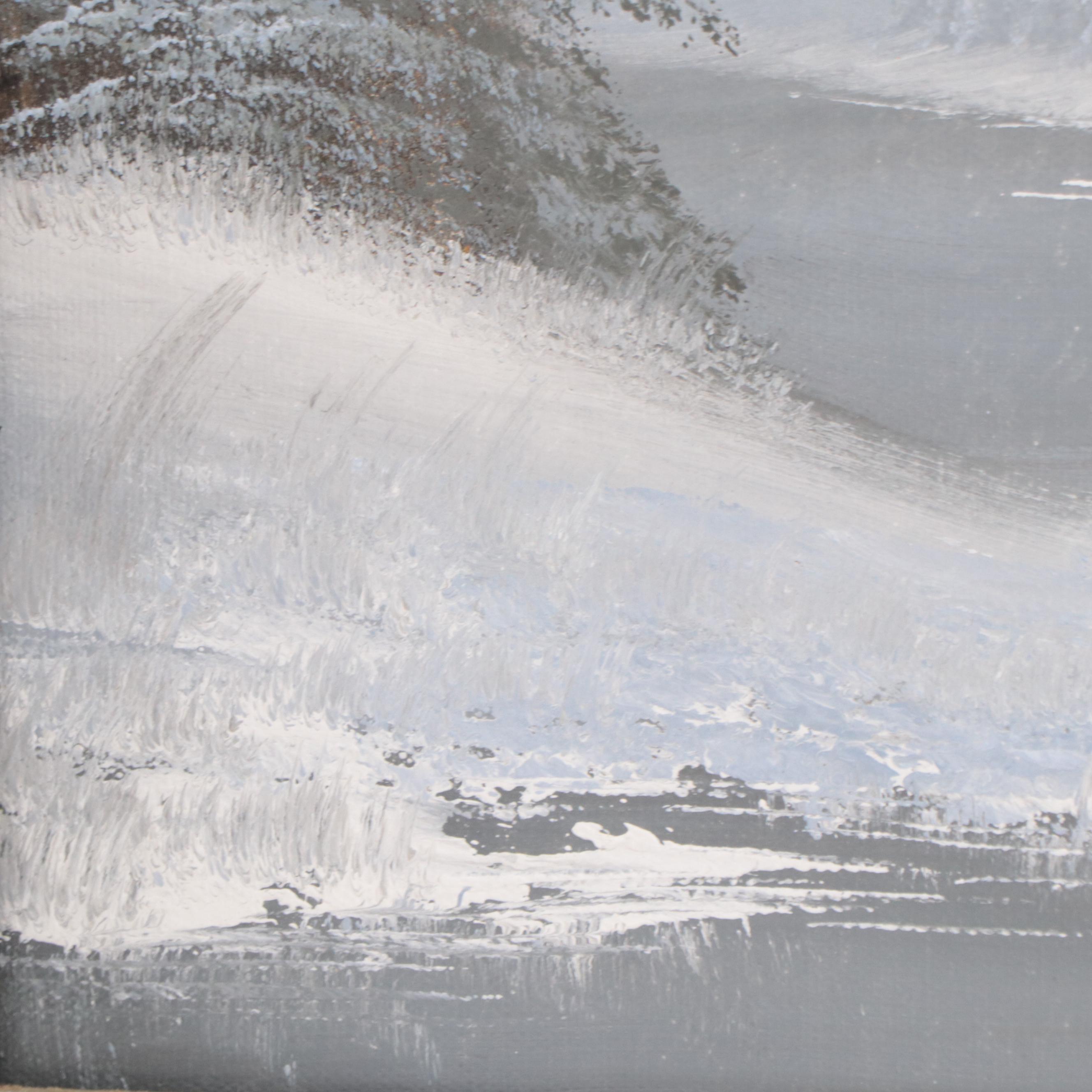 Oil Painting of Winter Landscape