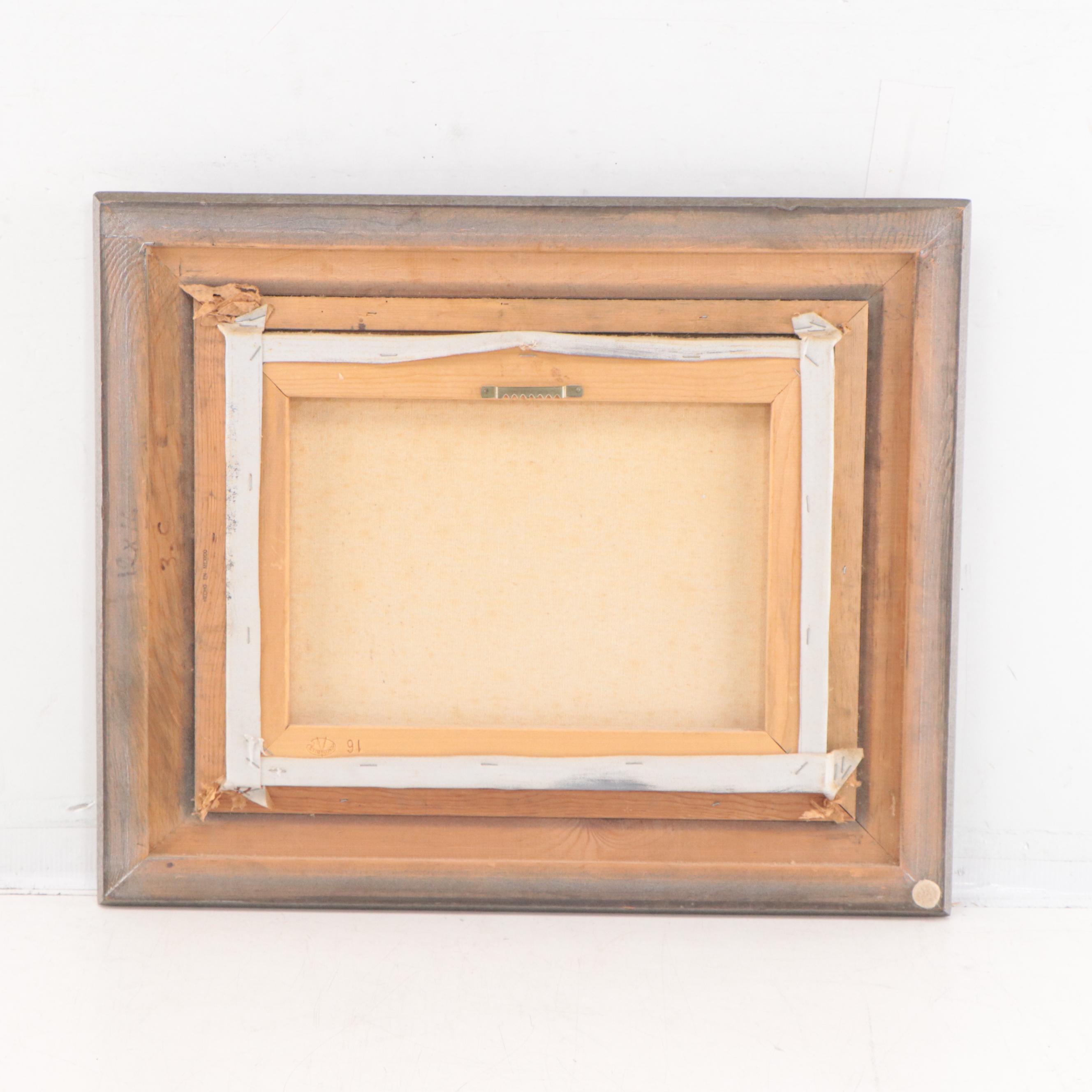 Oil Painting of Winter Landscape