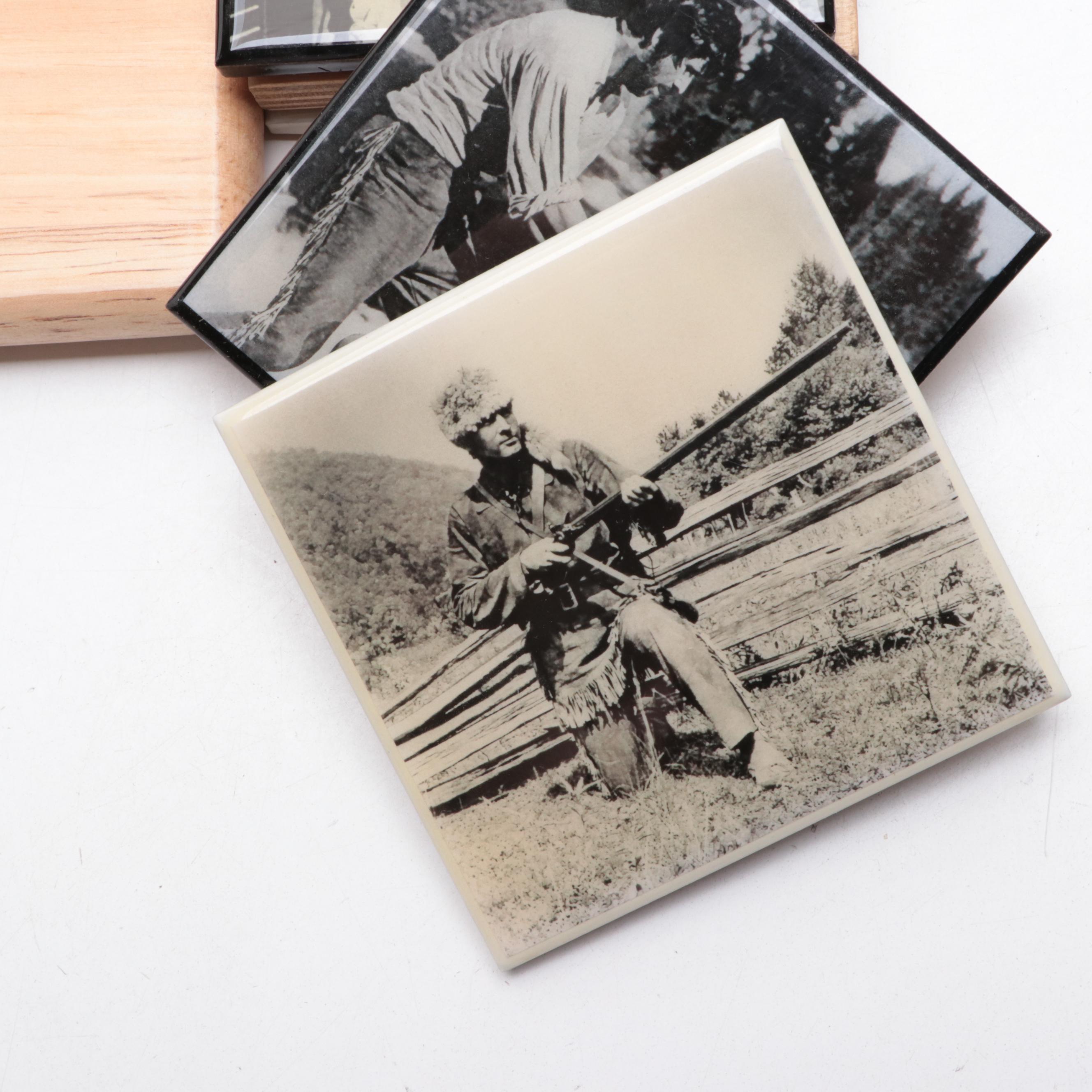 Davy Crockett and Other Coasters, Wall Hangings, Playing Cards, DVDs and More