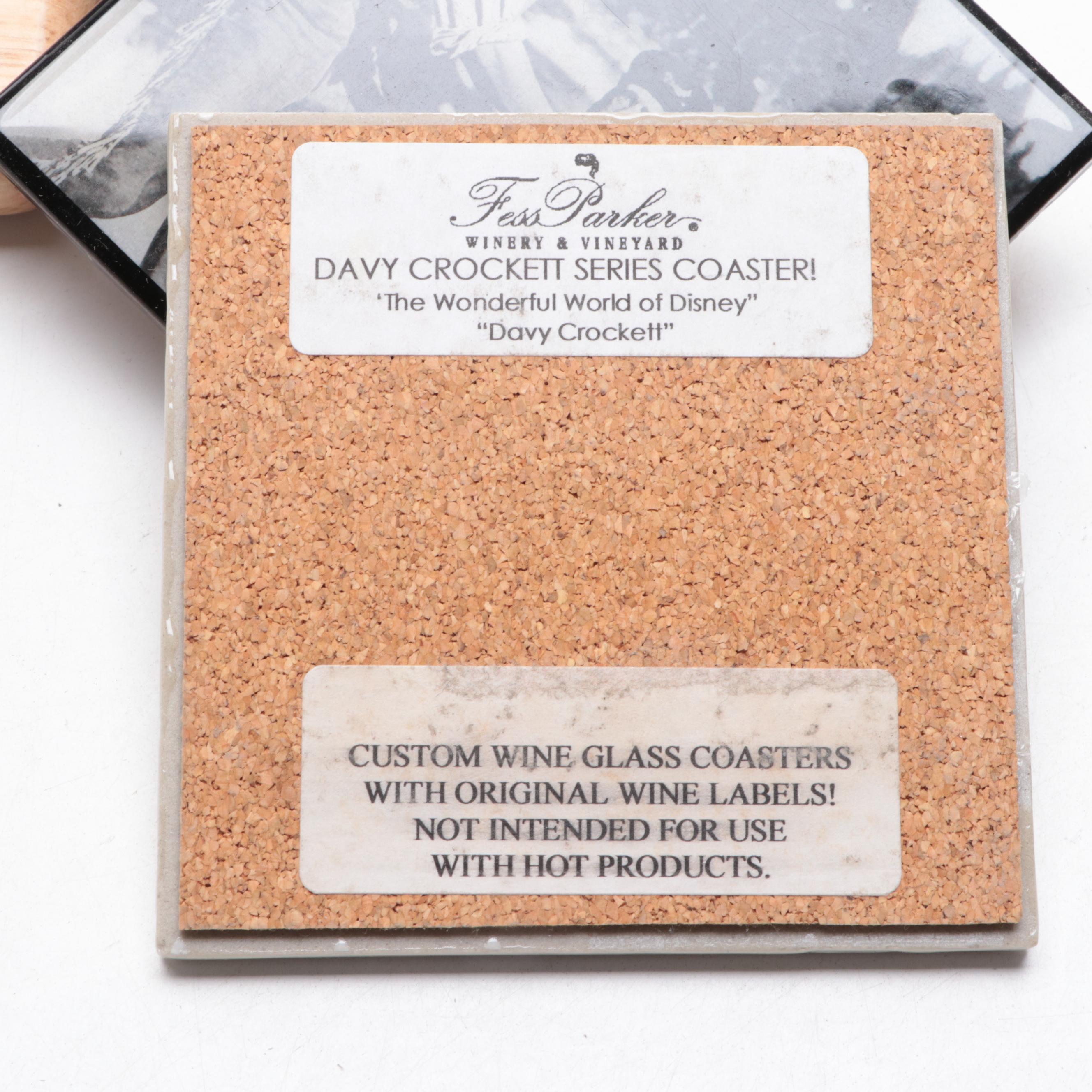 Davy Crockett and Other Coasters, Wall Hangings, Playing Cards, DVDs and More