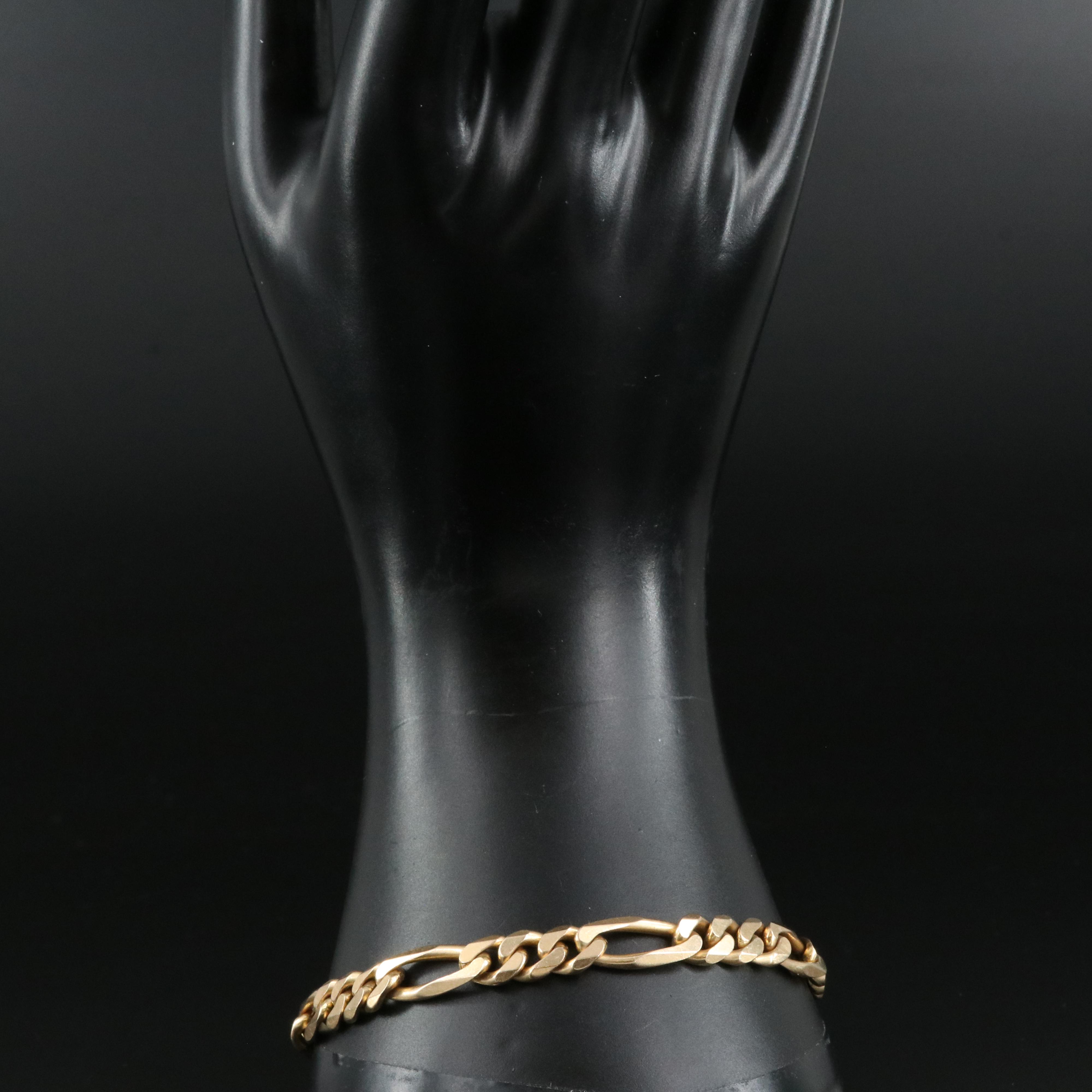 Vintage Italian 14K Figaro Bracelet