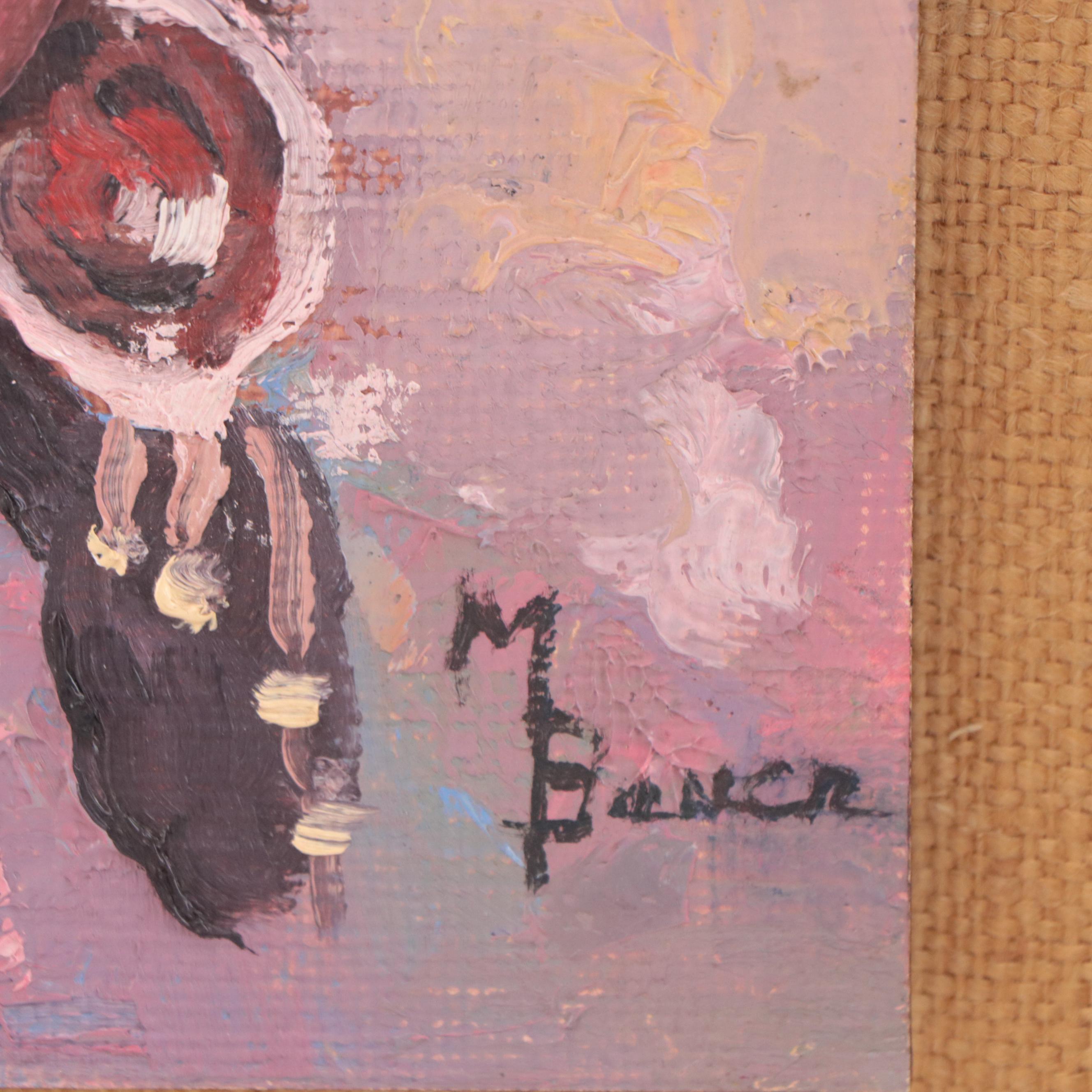 Oil Painting of Native American Portrait