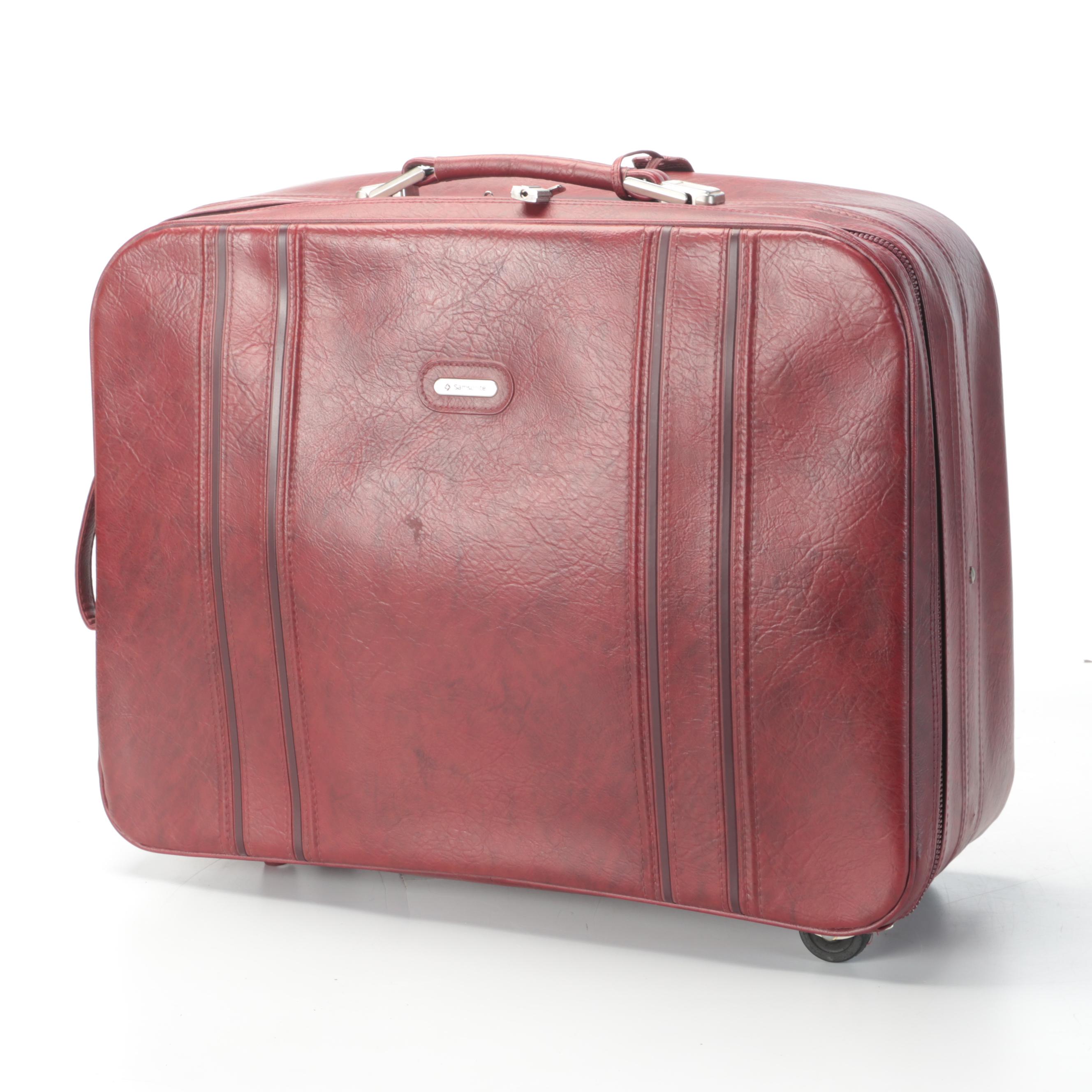 Samsonite Four-Piece Luggage Set in Burgundy