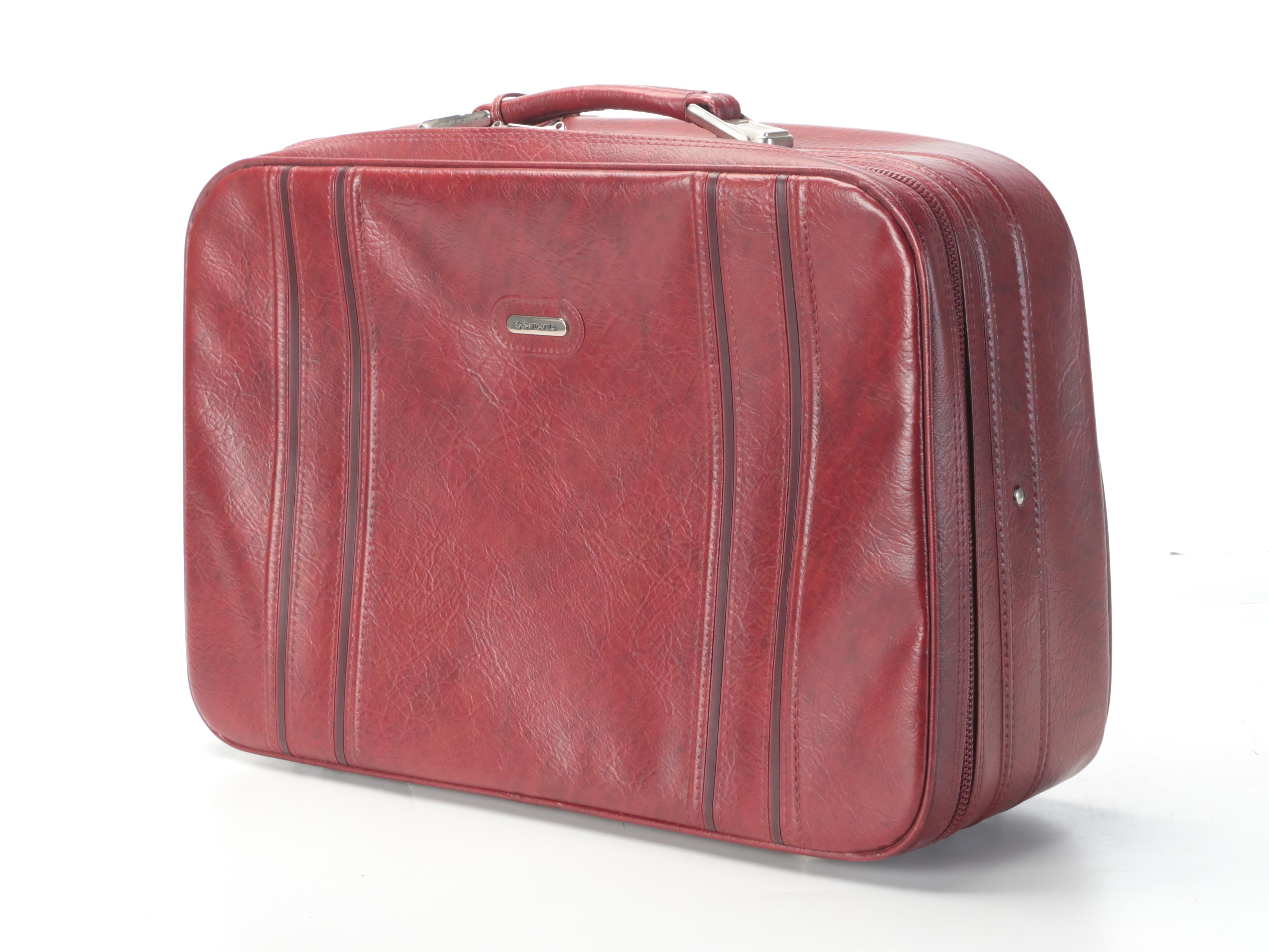 Samsonite Four-Piece Luggage Set in Burgundy