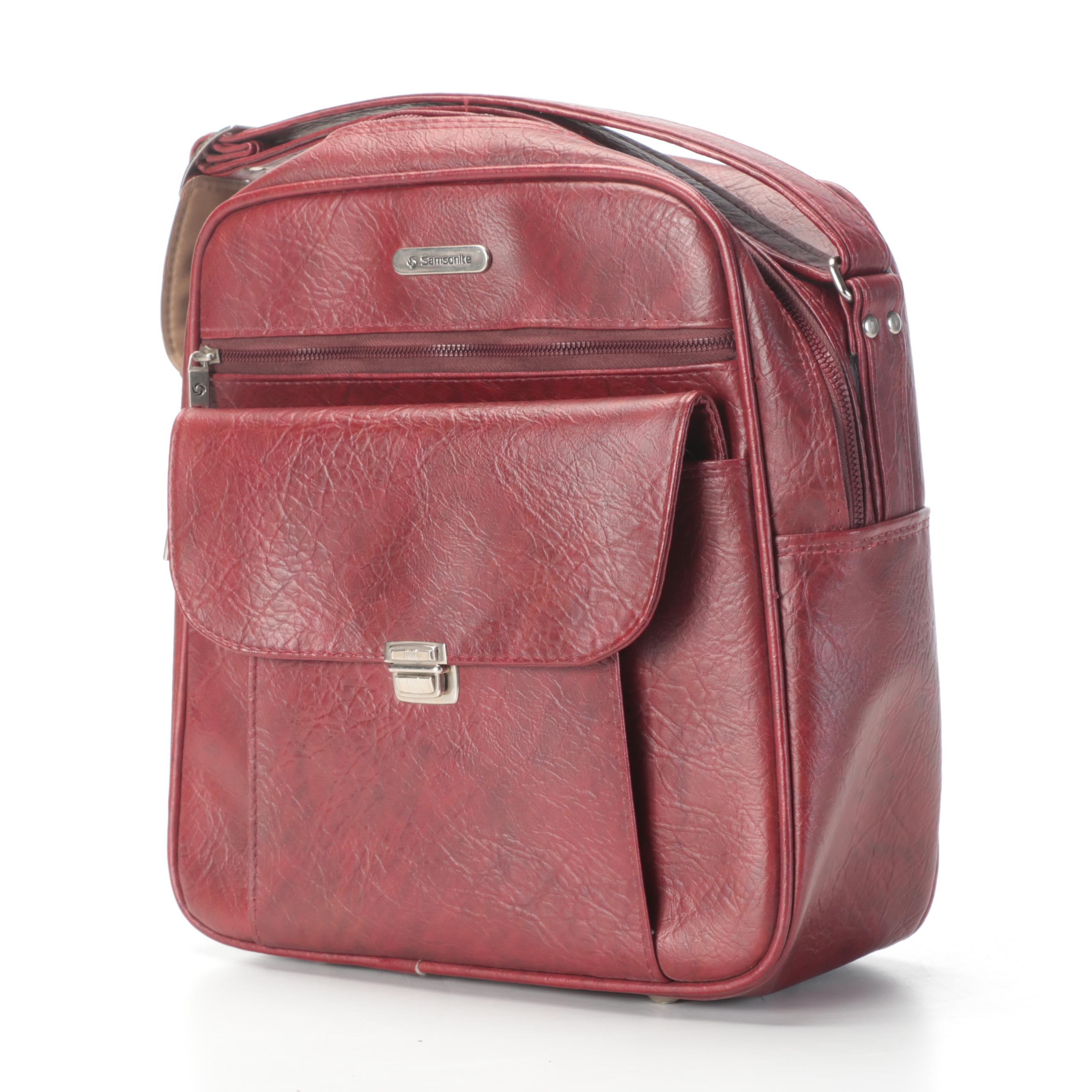 Samsonite Four-Piece Luggage Set in Burgundy