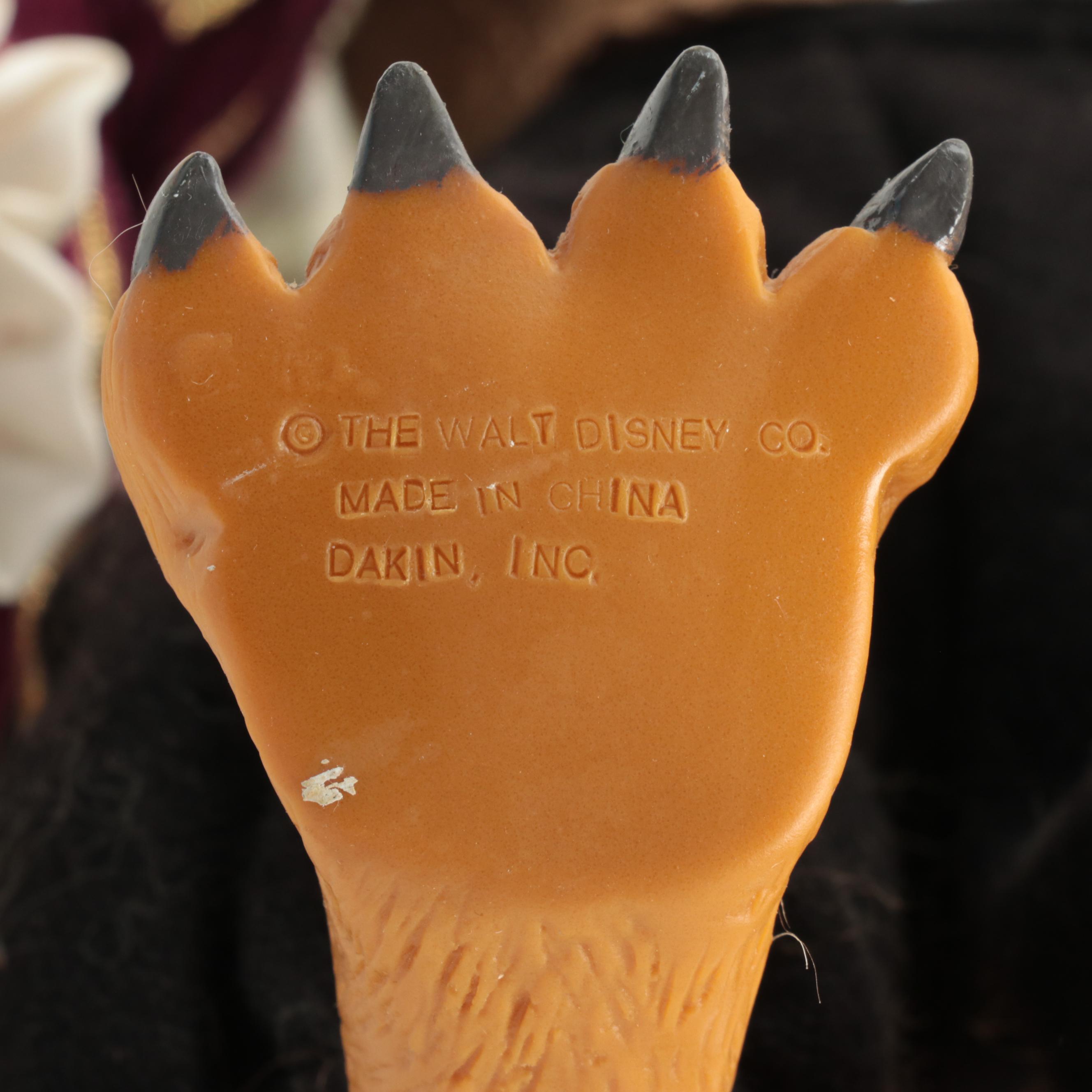 Dakin Disney "Beauty and the Beast" Vinyl Beast Doll, Late 20th Century