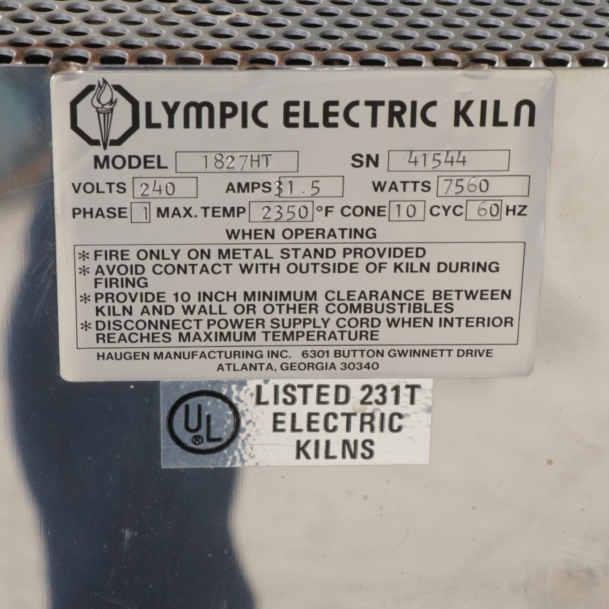 Olympic Electric Kiln, 21st Century