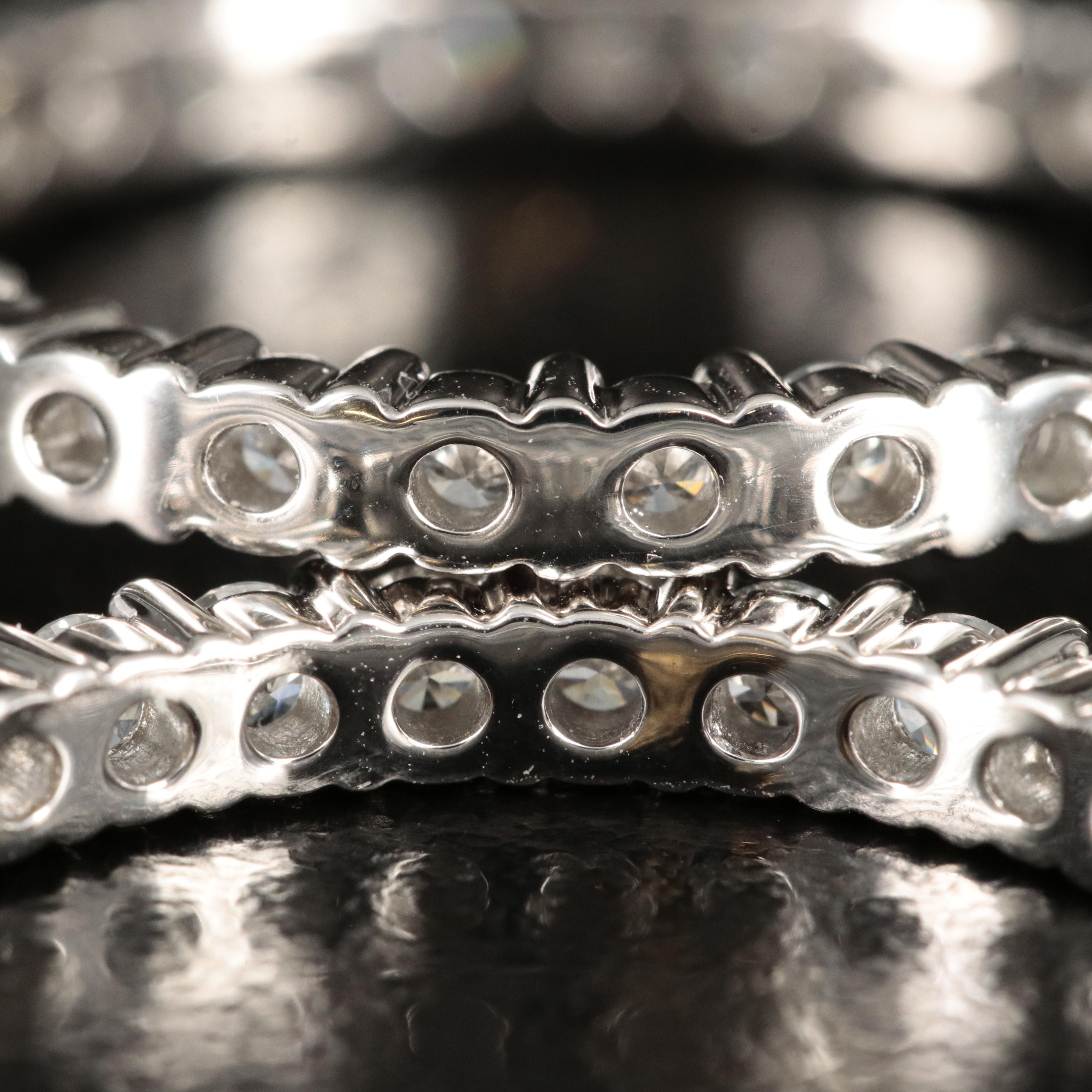 14K 2.00 CTW Lab Grown Diamond Inside-Out Hoop Earrings