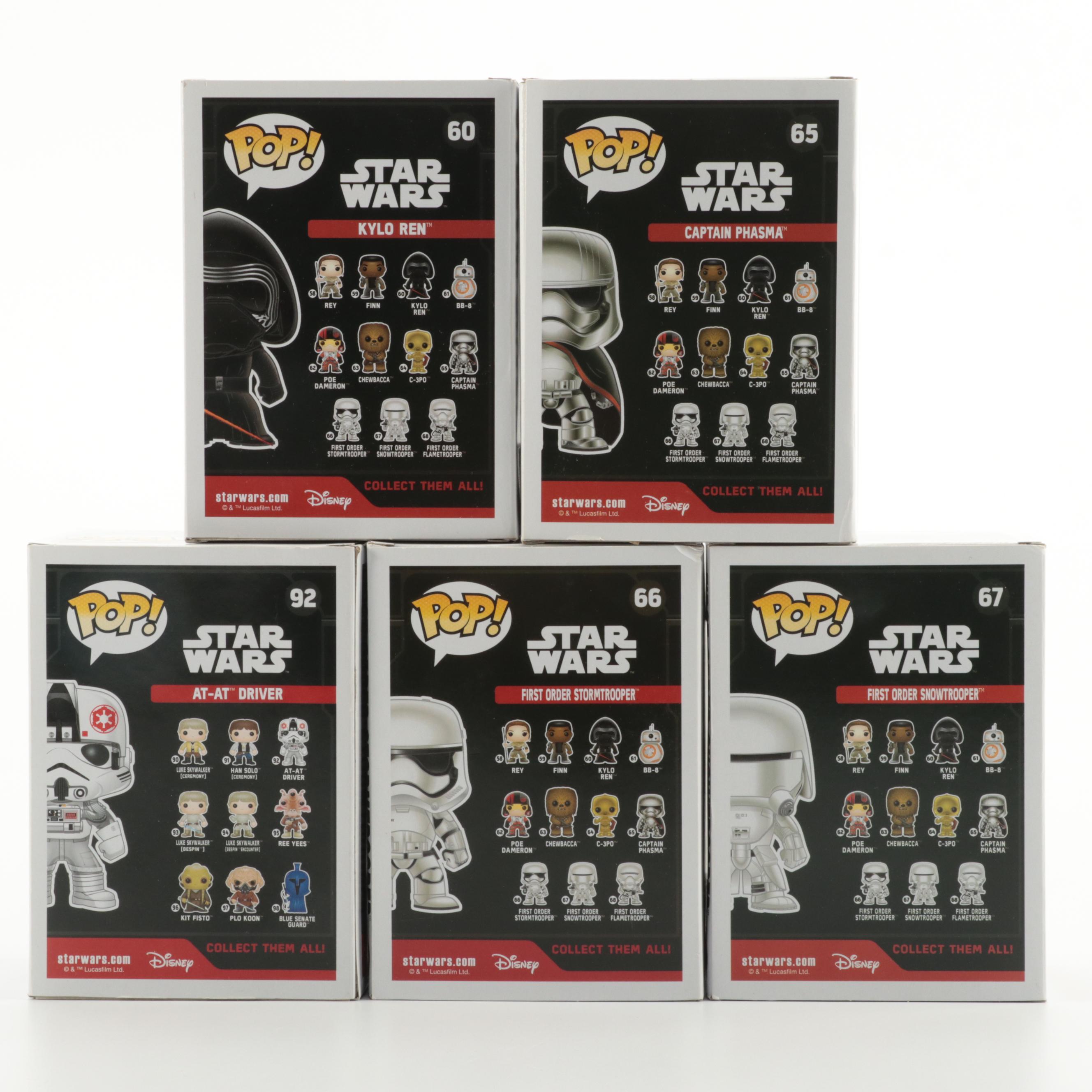 Disney Star Wars Funko Pop! Including Kylo Ren, Finn, Kit Fisto and More