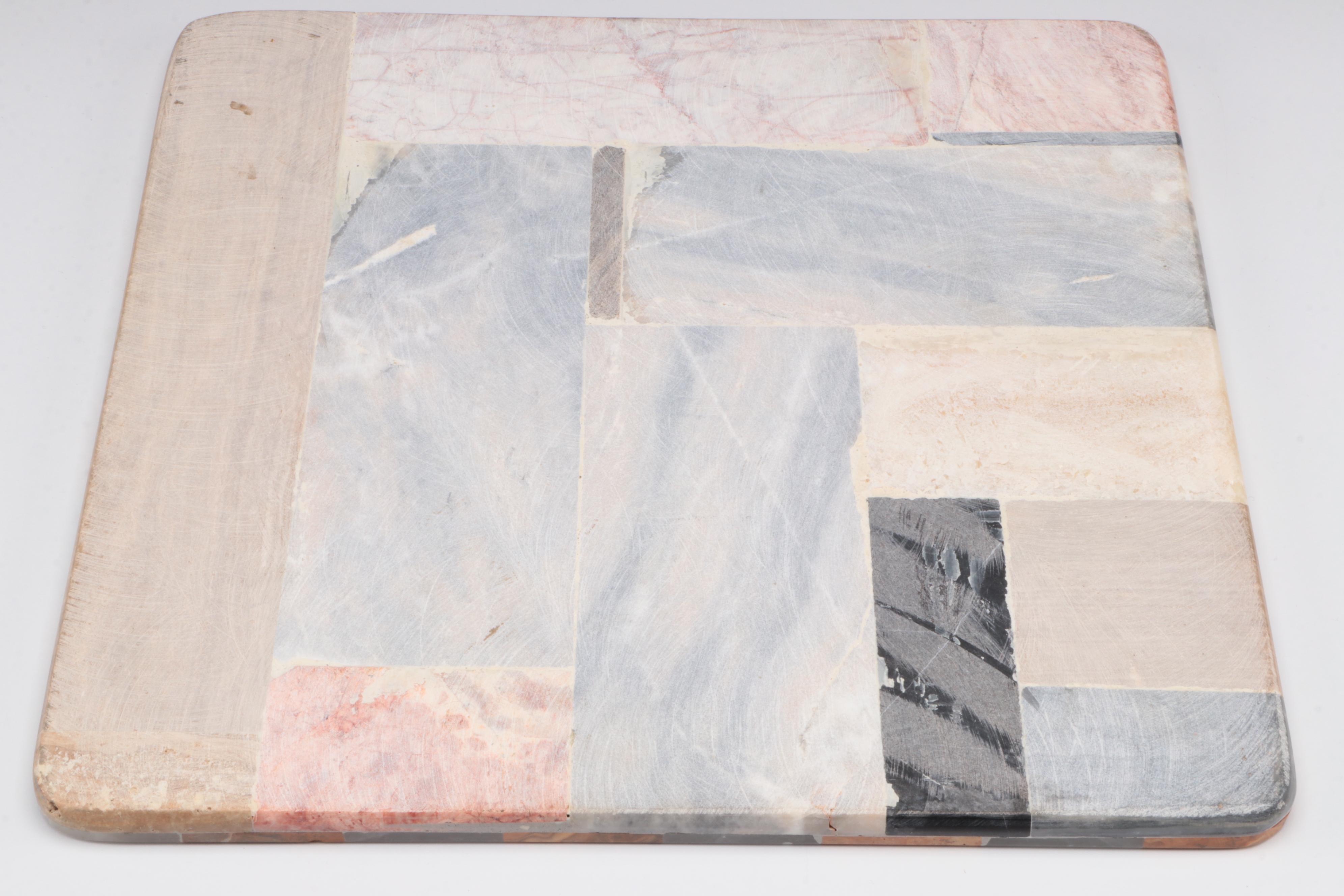 Mexican Onyx Chess Board with Duncan Mold Iridescent Ceramic Pieces