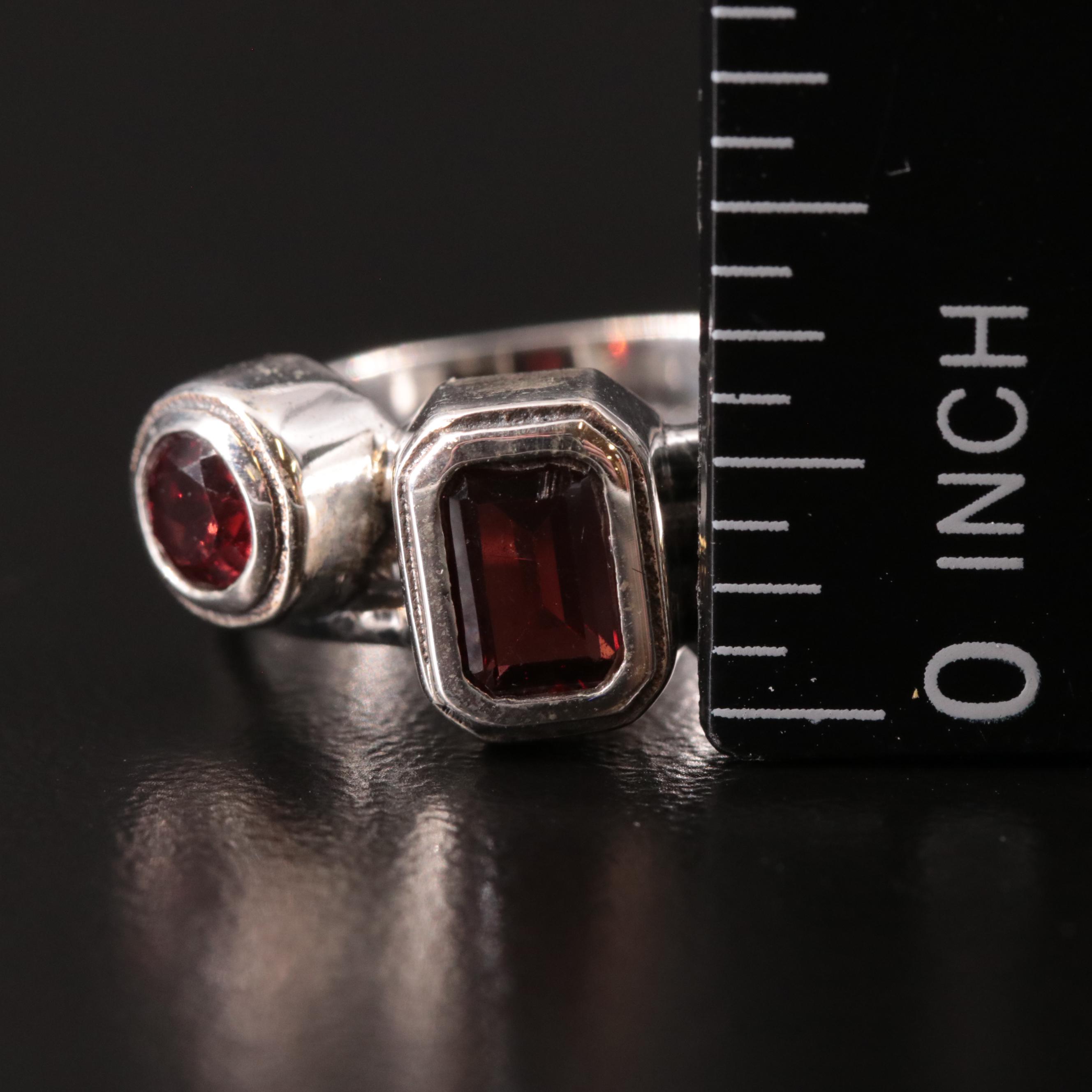 Sterling Garnet Ring