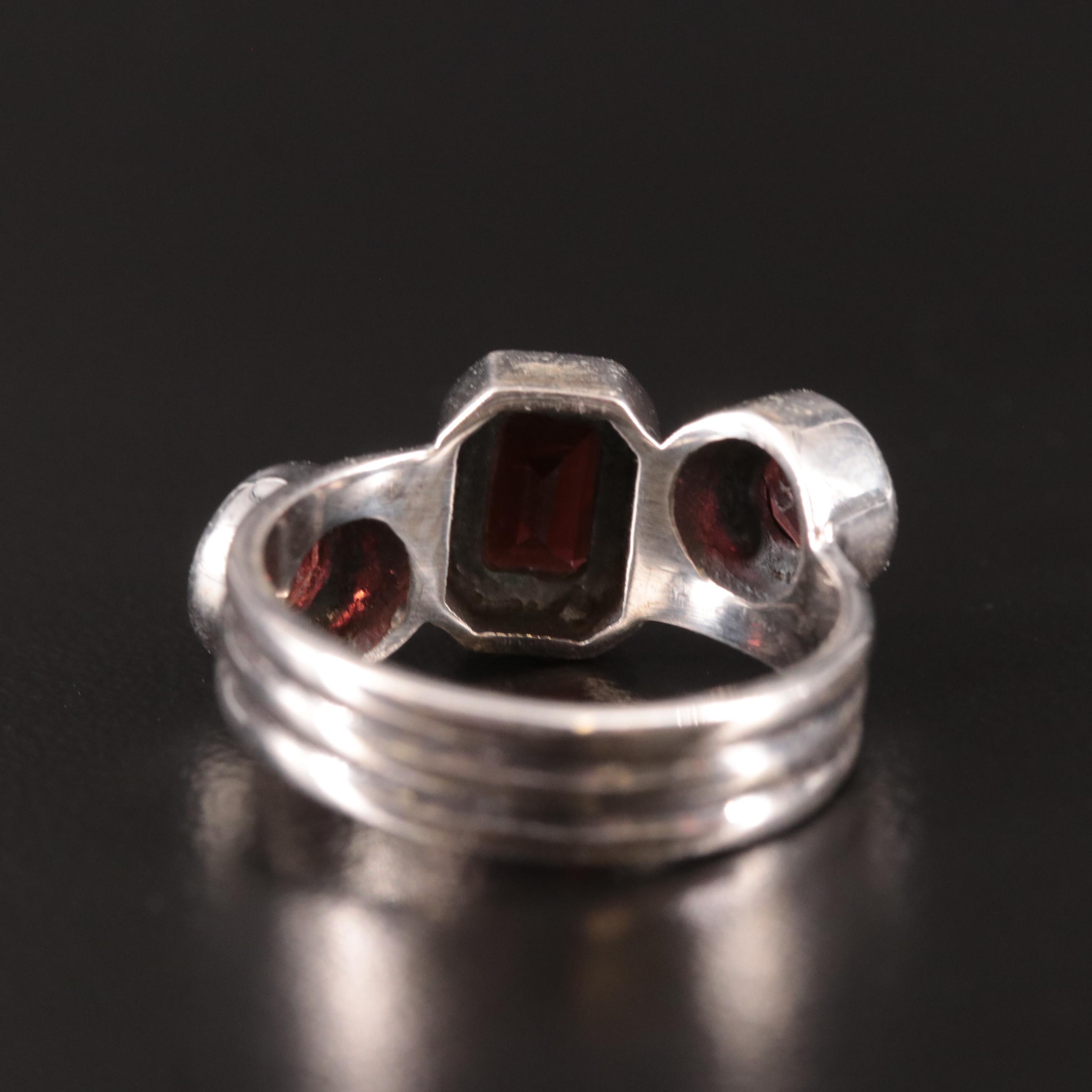 Sterling Garnet Ring
