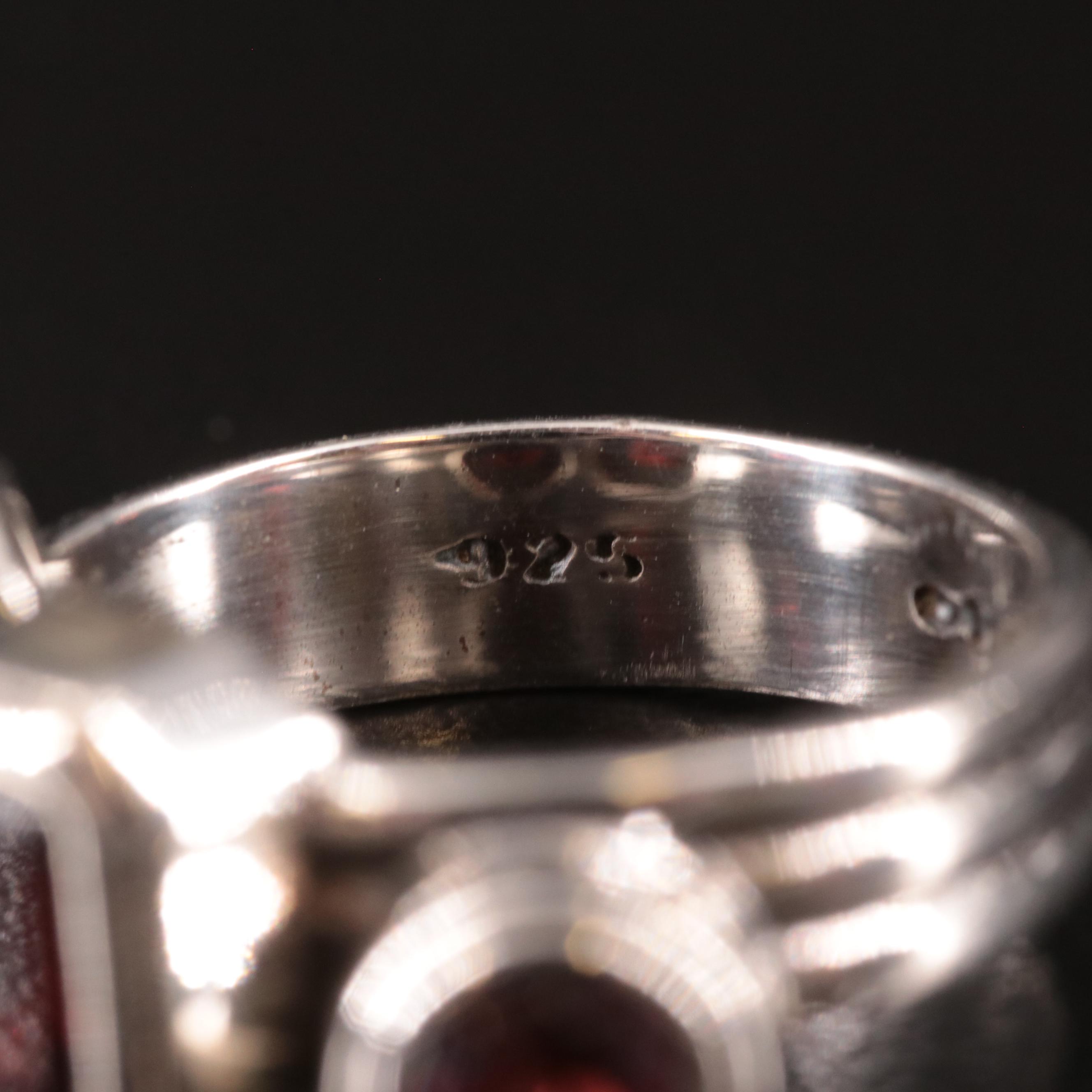 Sterling Garnet Ring
