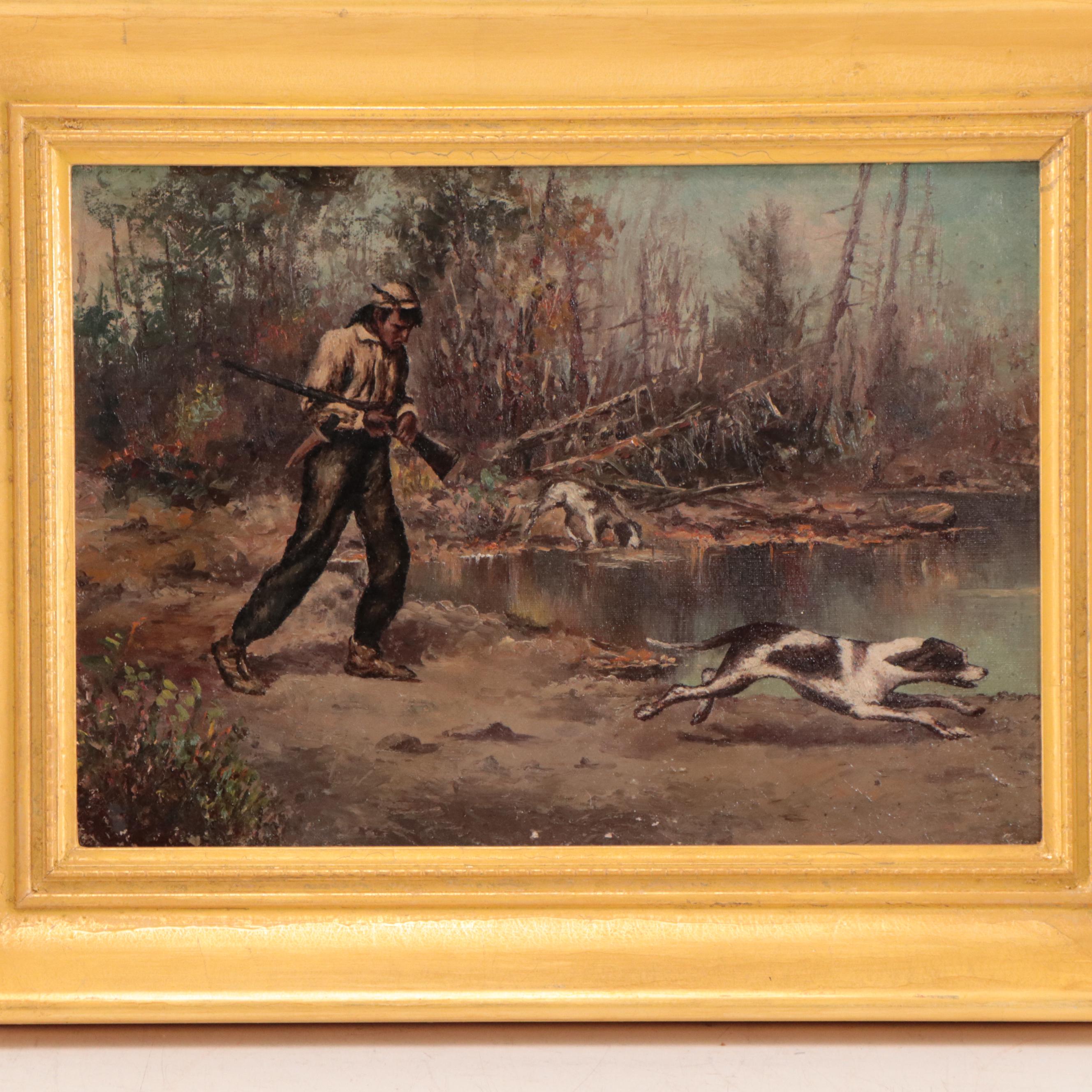Oil Painting of Hunting Scene