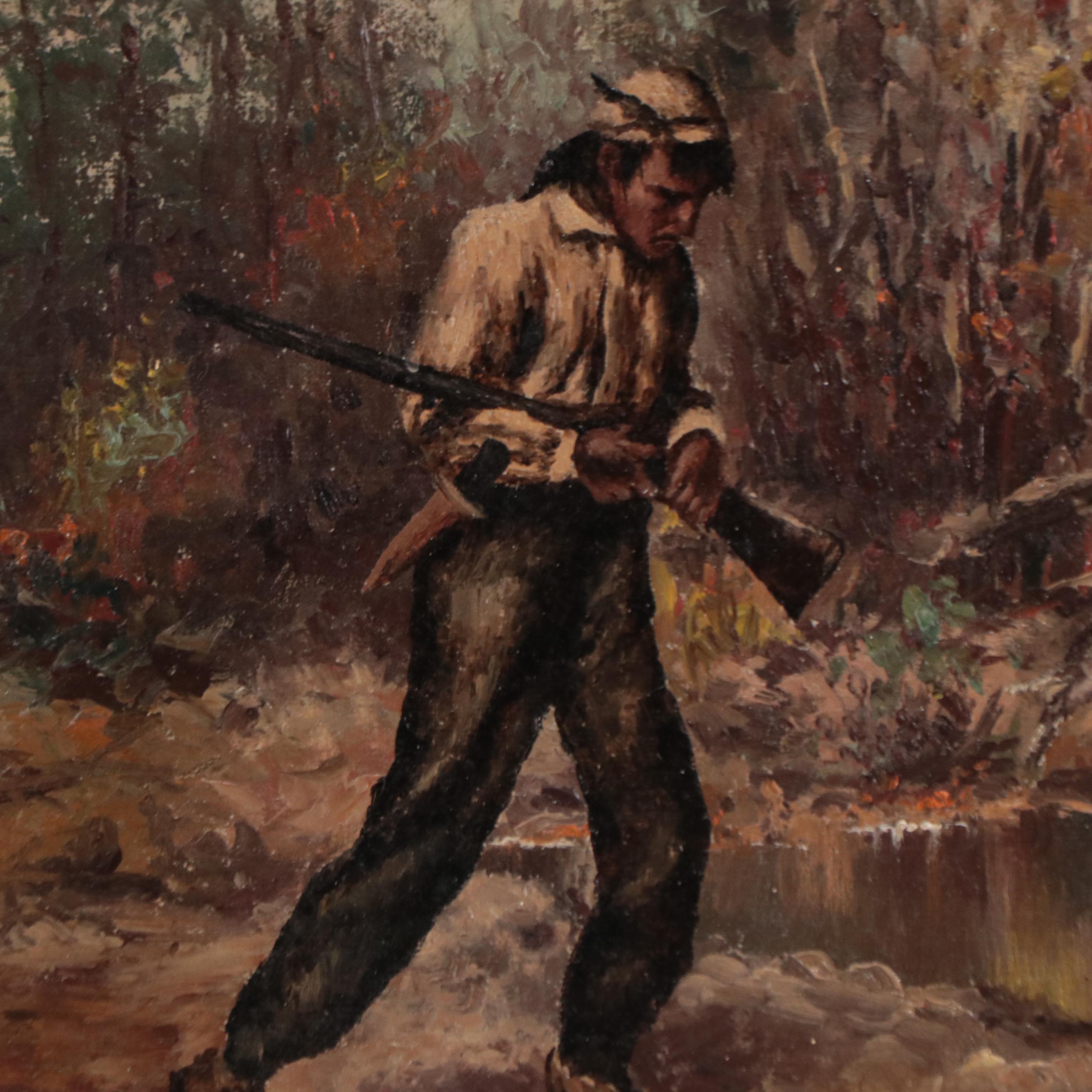 Oil Painting of Hunting Scene