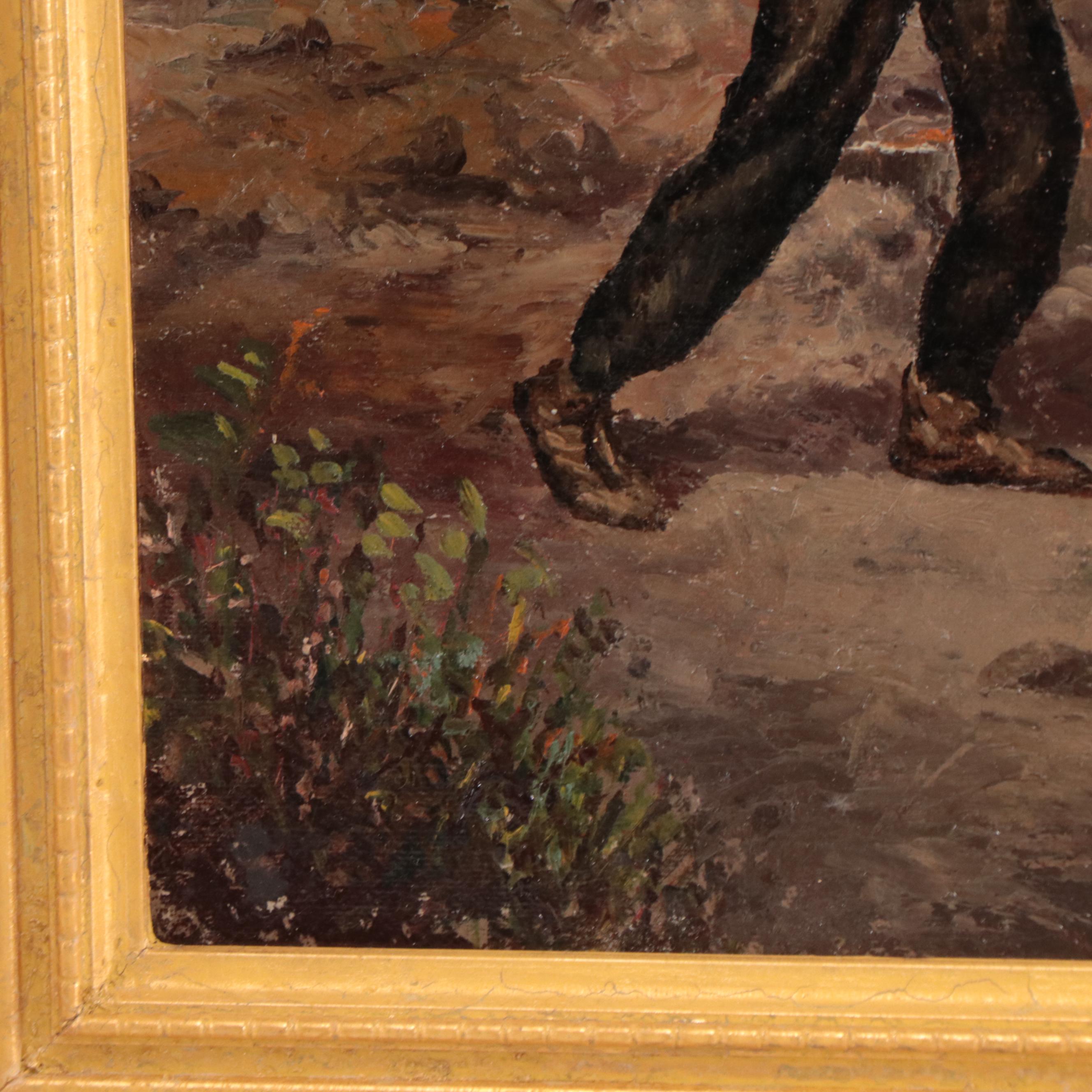 Oil Painting of Hunting Scene