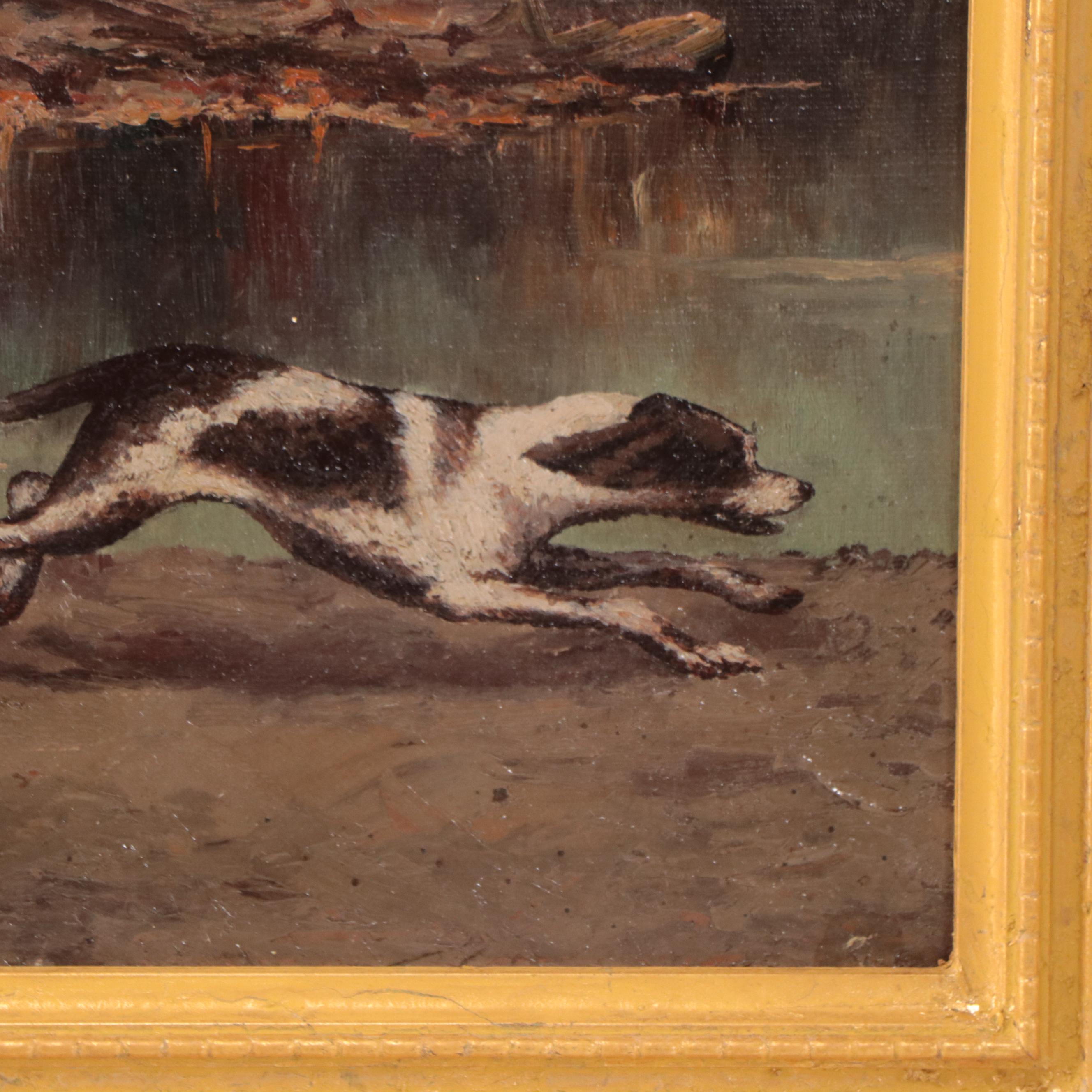 Oil Painting of Hunting Scene