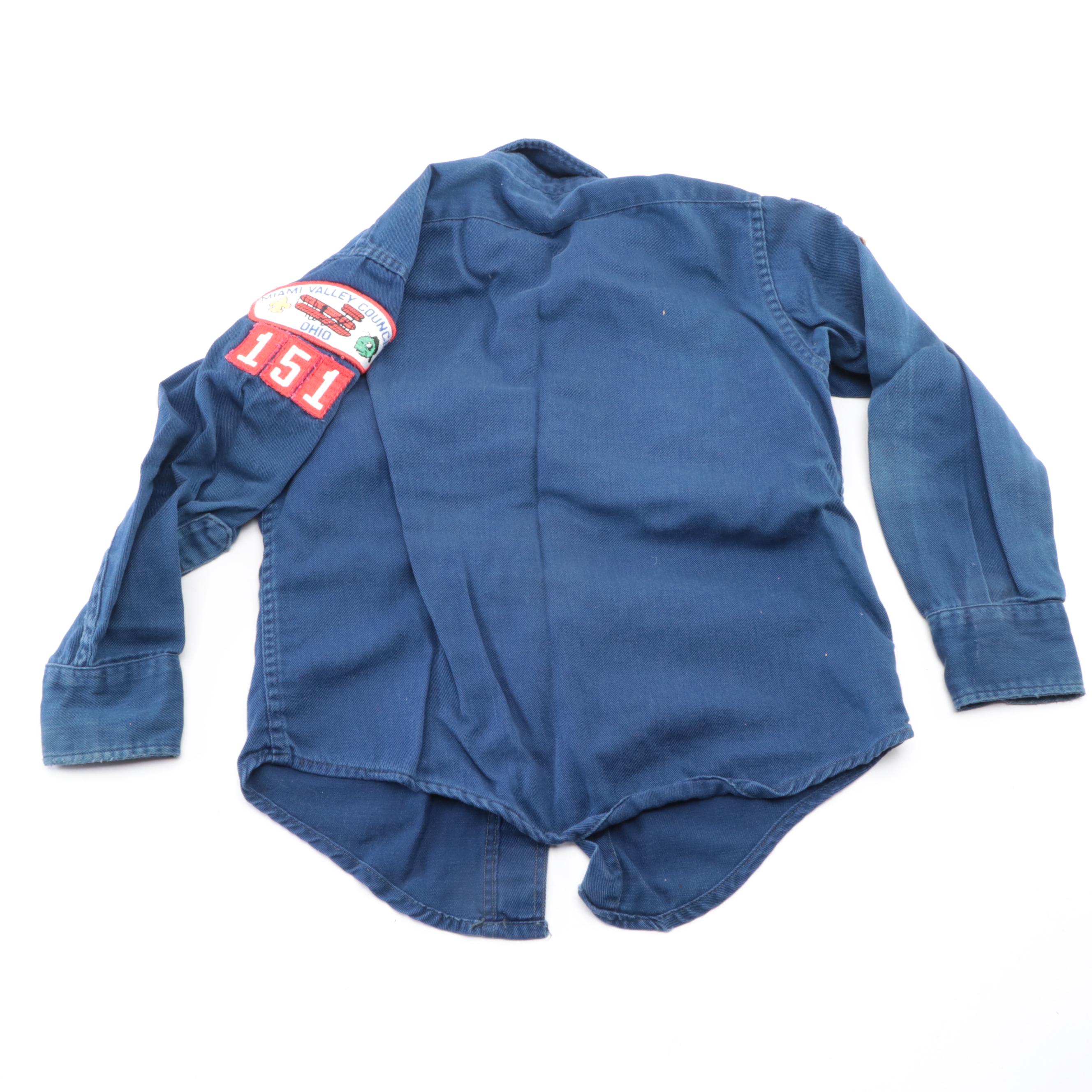 Cub Scouts Ohio Valley Council Den 6 Shirt with Patches and Pin