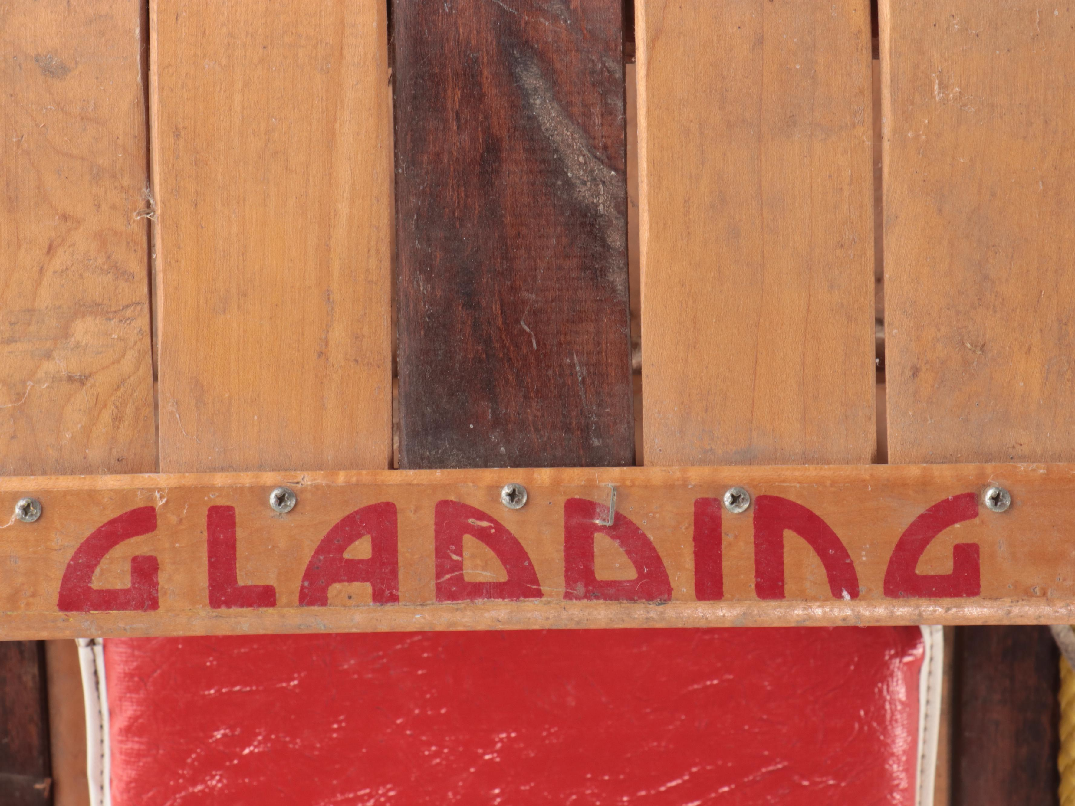 Gladding Wood Toboggan Sled