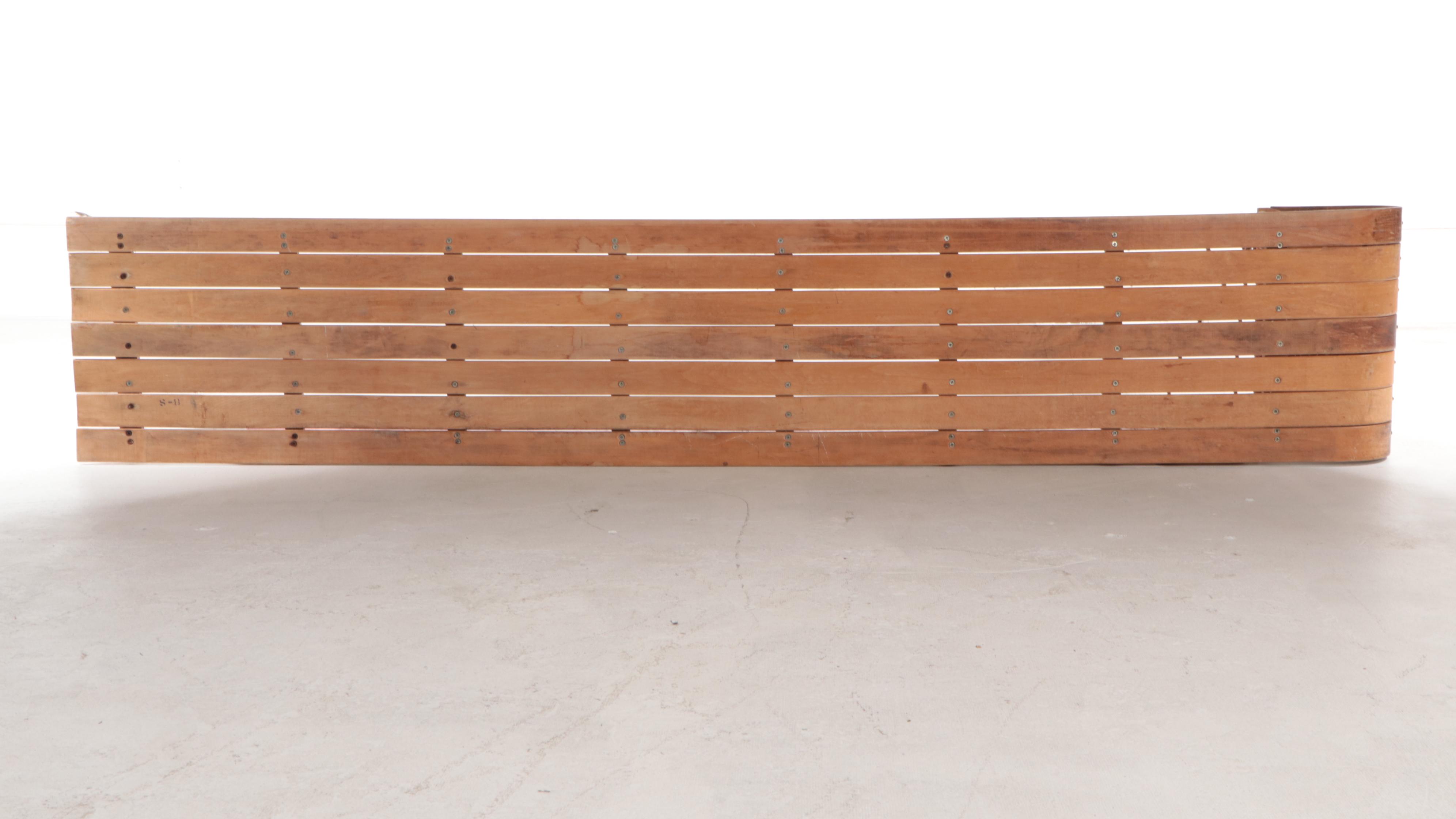 Gladding Wood Toboggan Sled