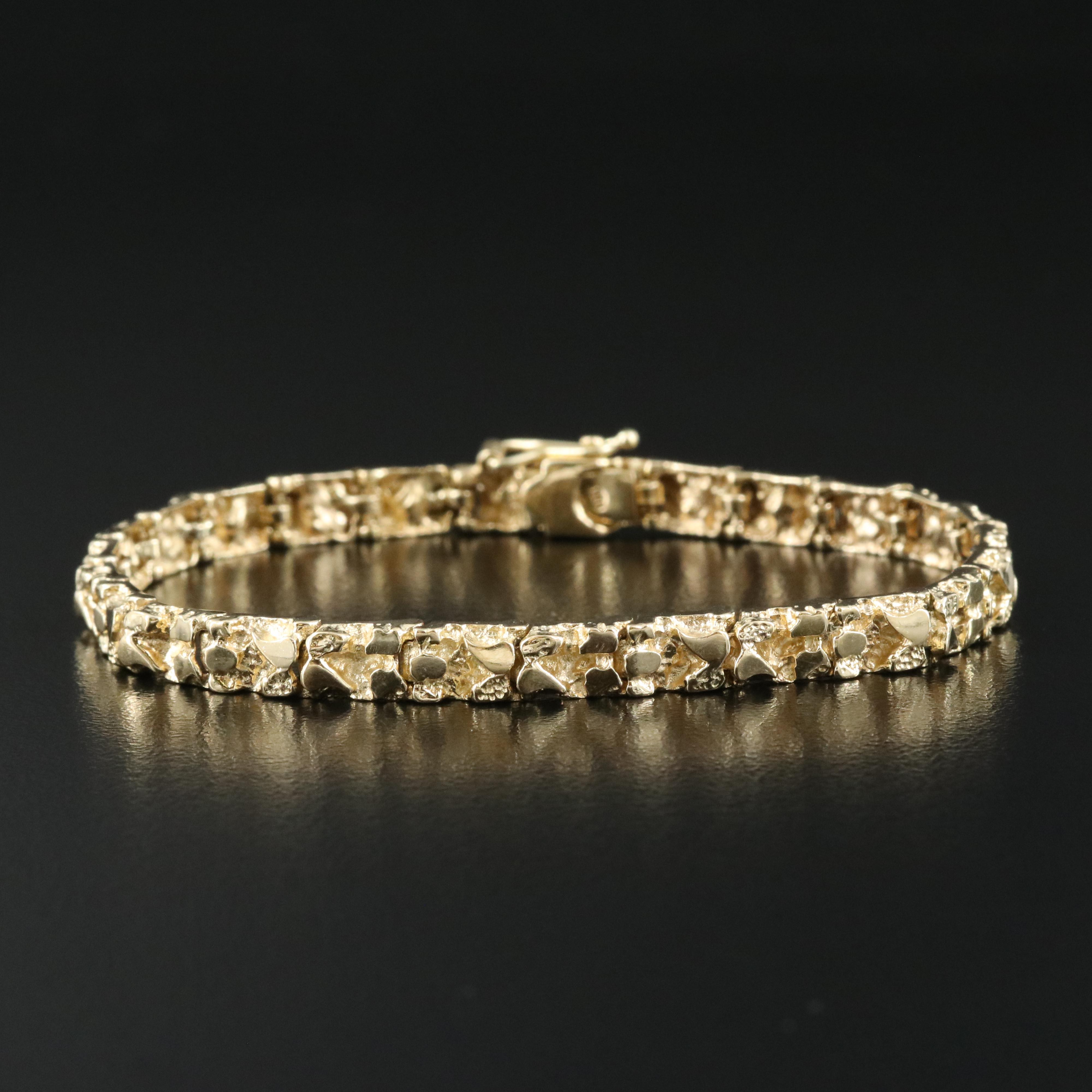 14K Nugget Bracelet