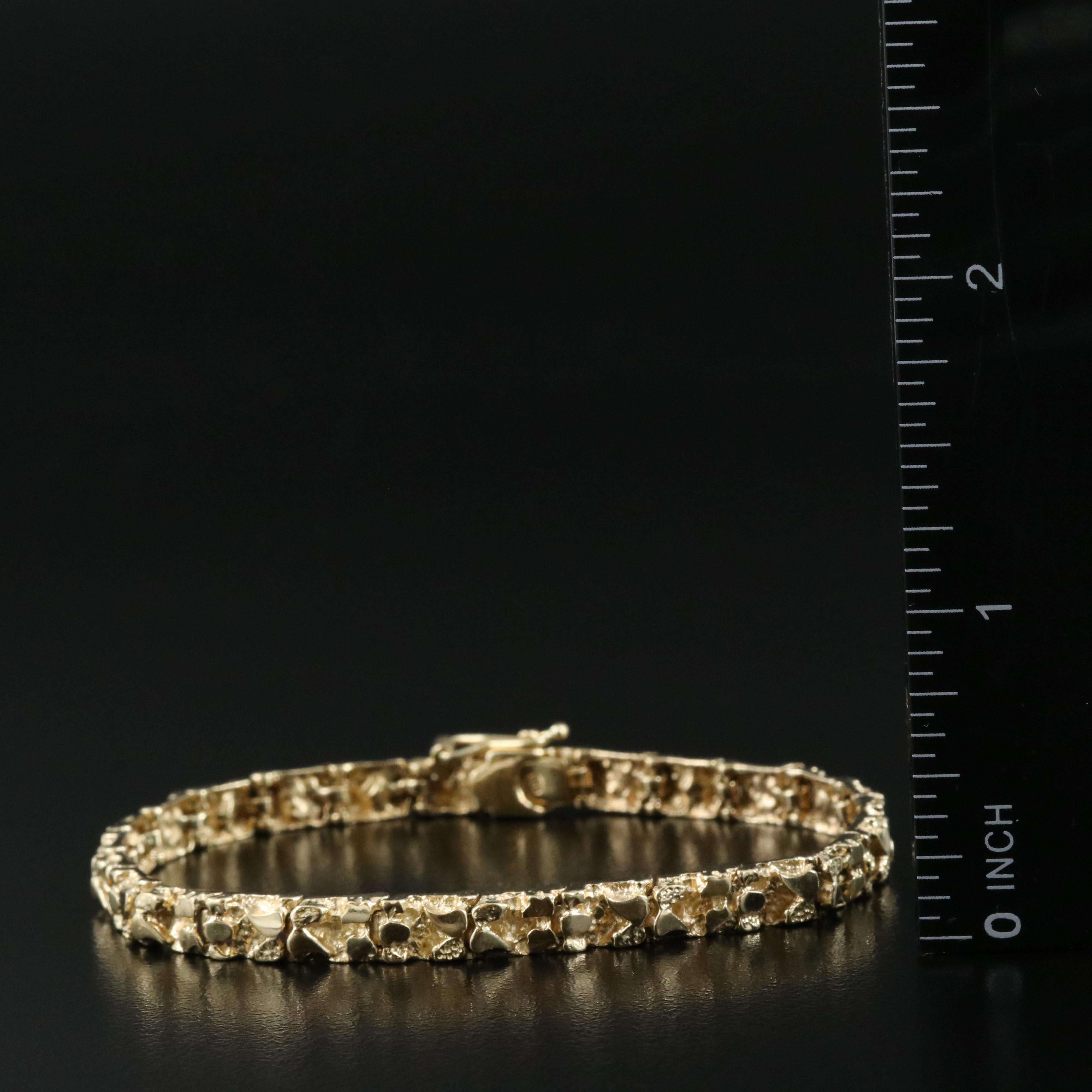 14K Nugget Bracelet