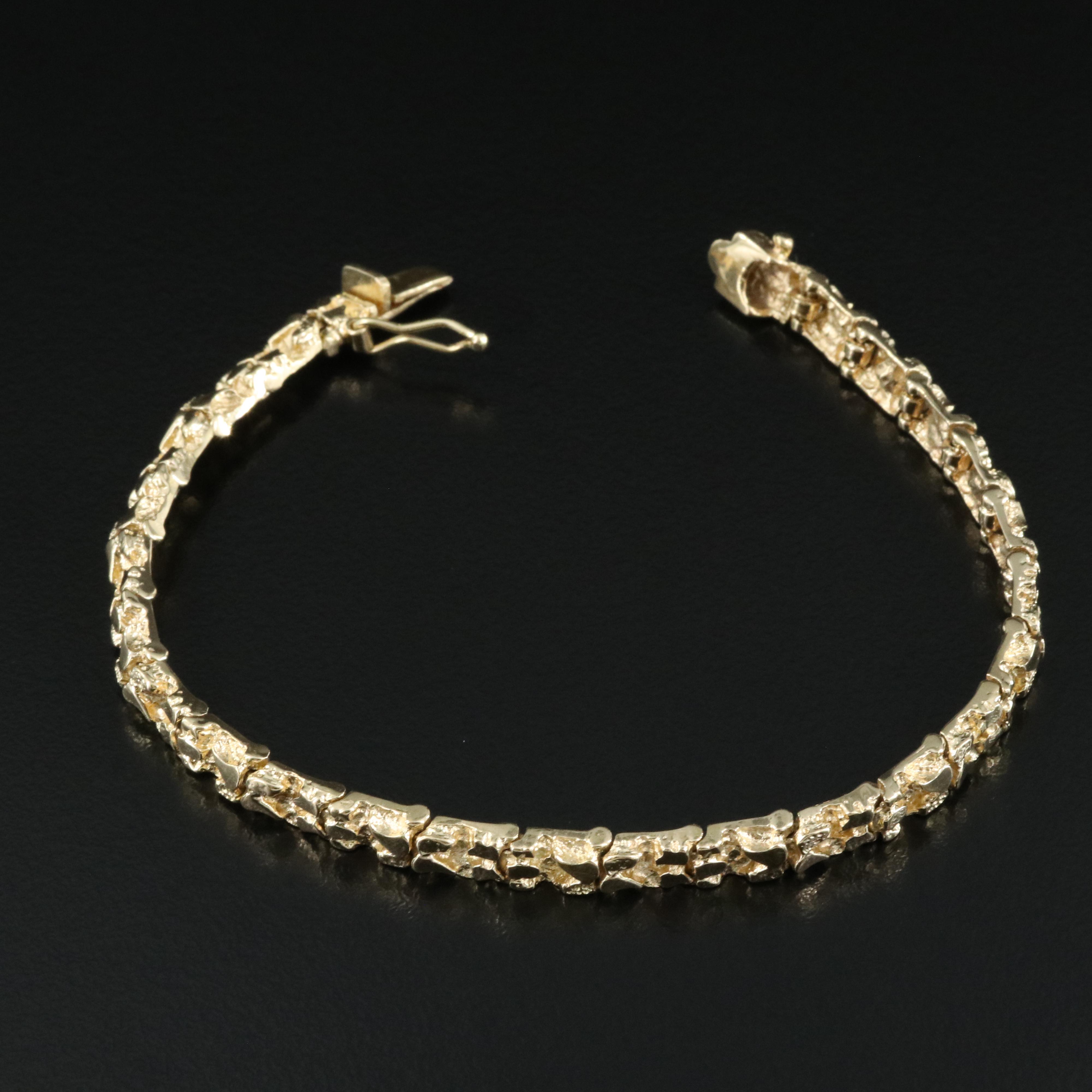 14K Nugget Bracelet