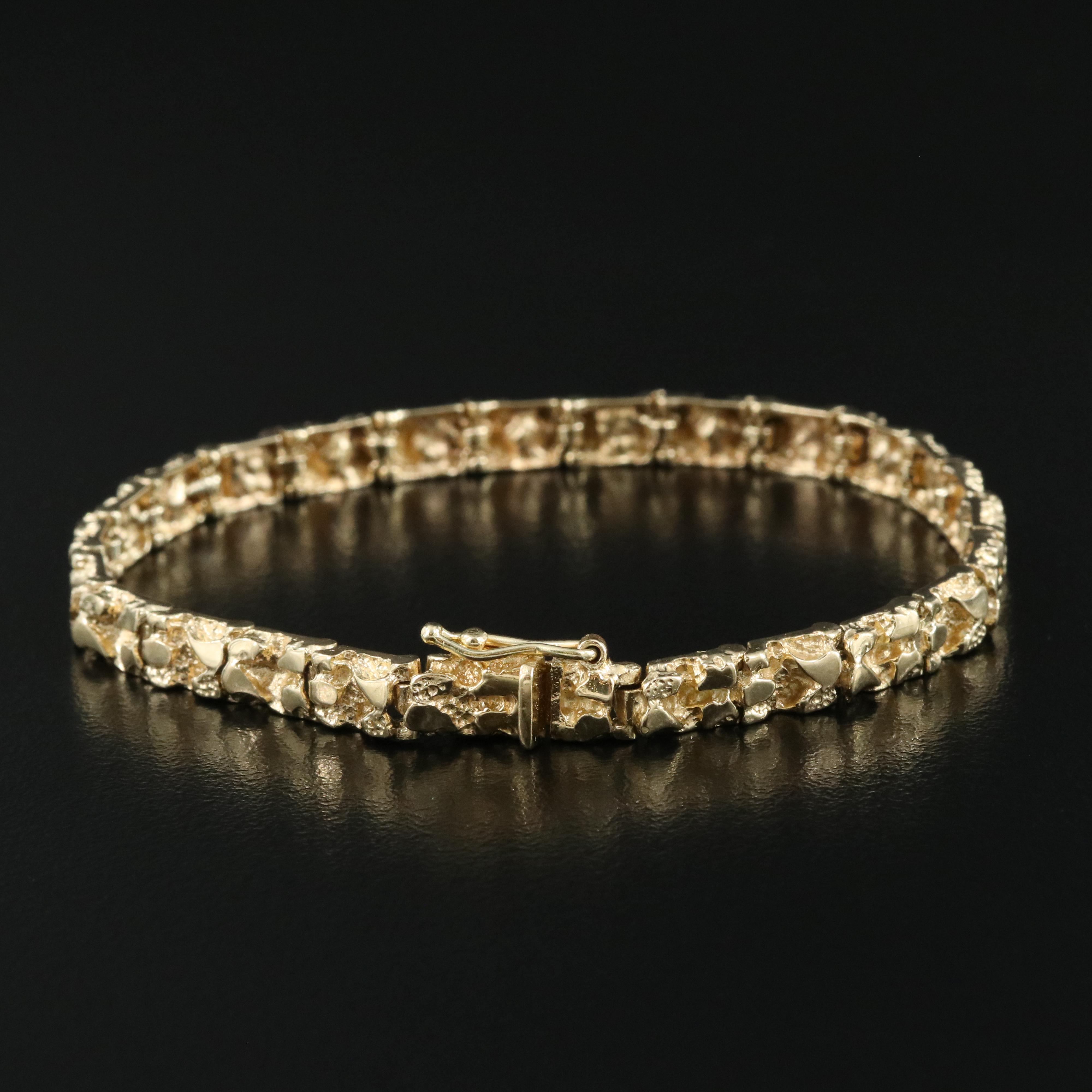 14K Nugget Bracelet