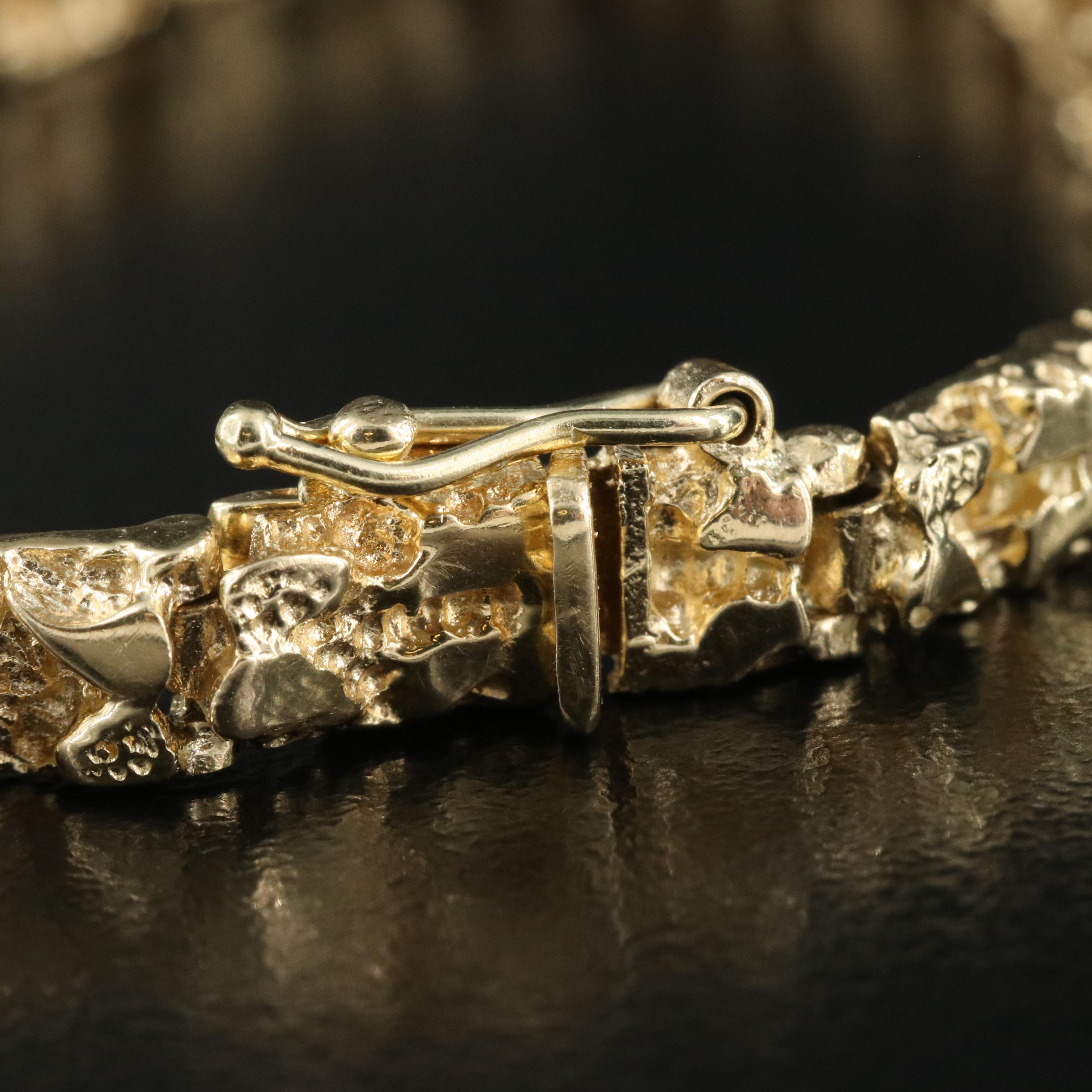 14K Nugget Bracelet