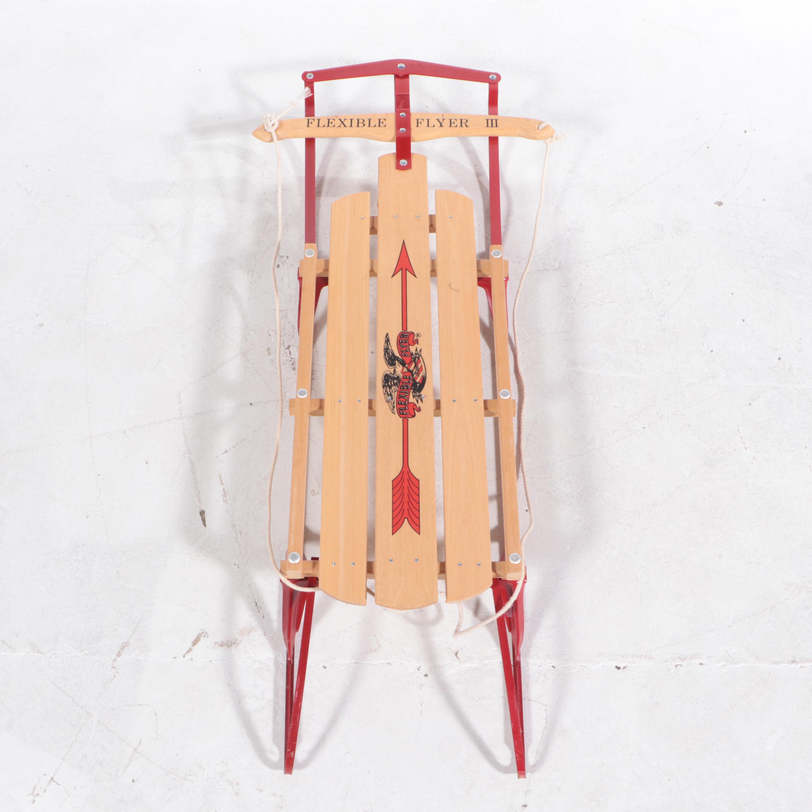 Flexible Flyer III Wood and Metal Sleds