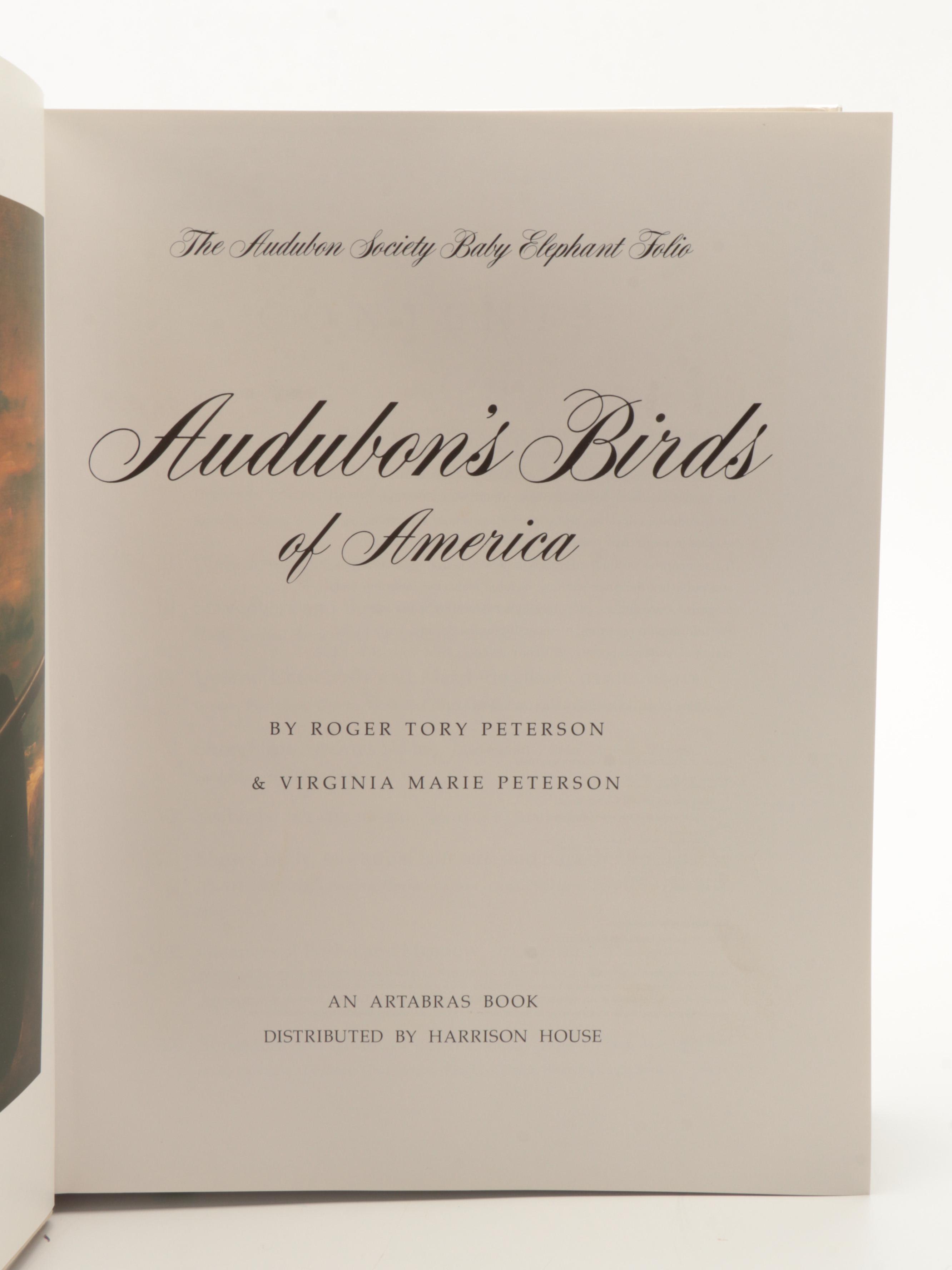 "Audubon's Birds of America" Baby Elephant Folio by the Petersons, 1981