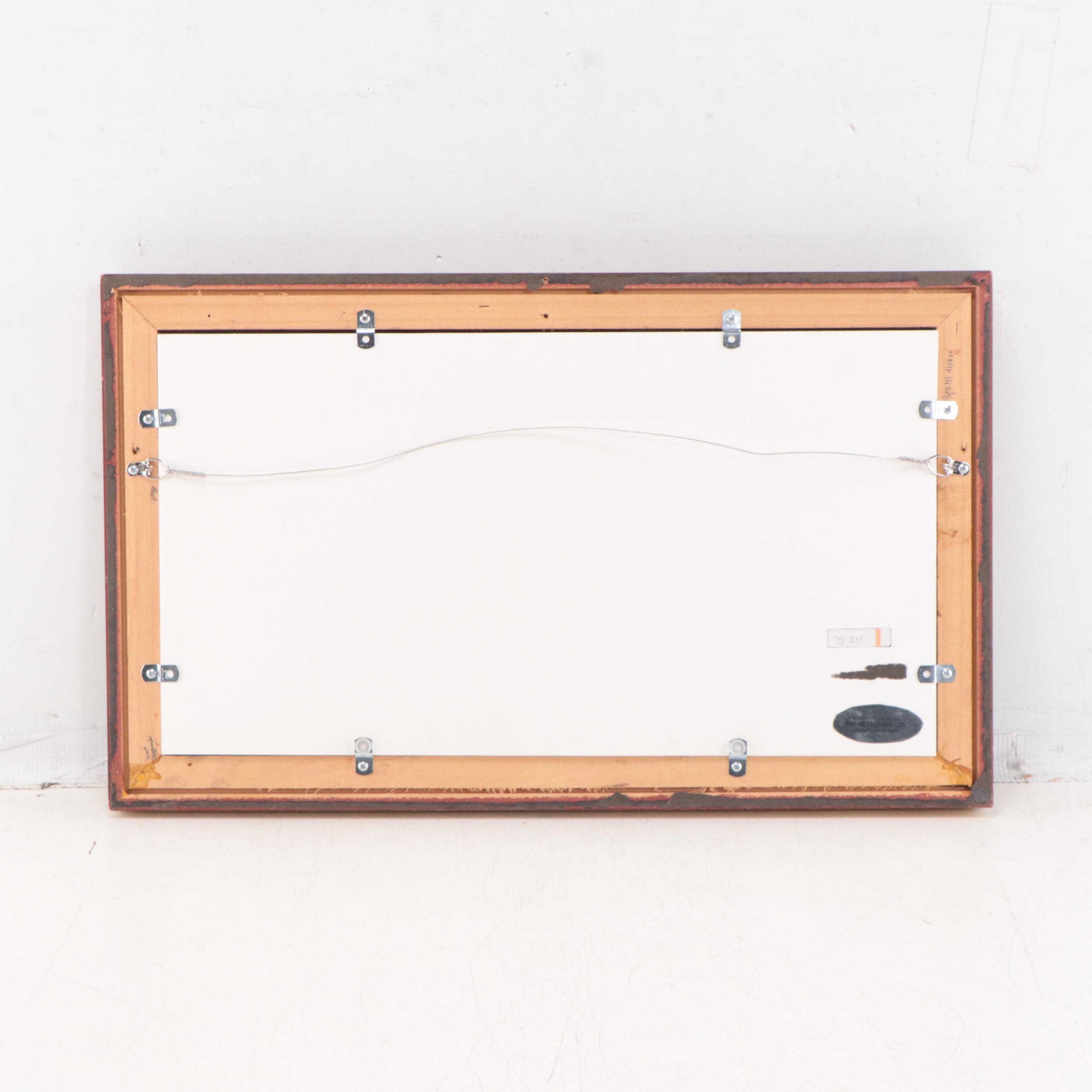 Oil Painting of Sheep In Barn