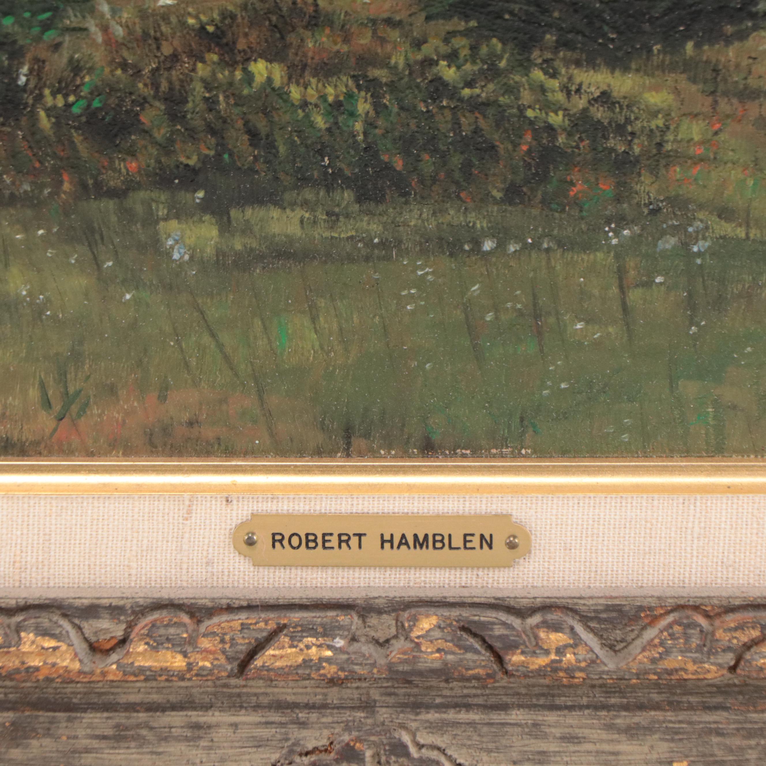 Robert Hamblen Oil Painting of Landscape