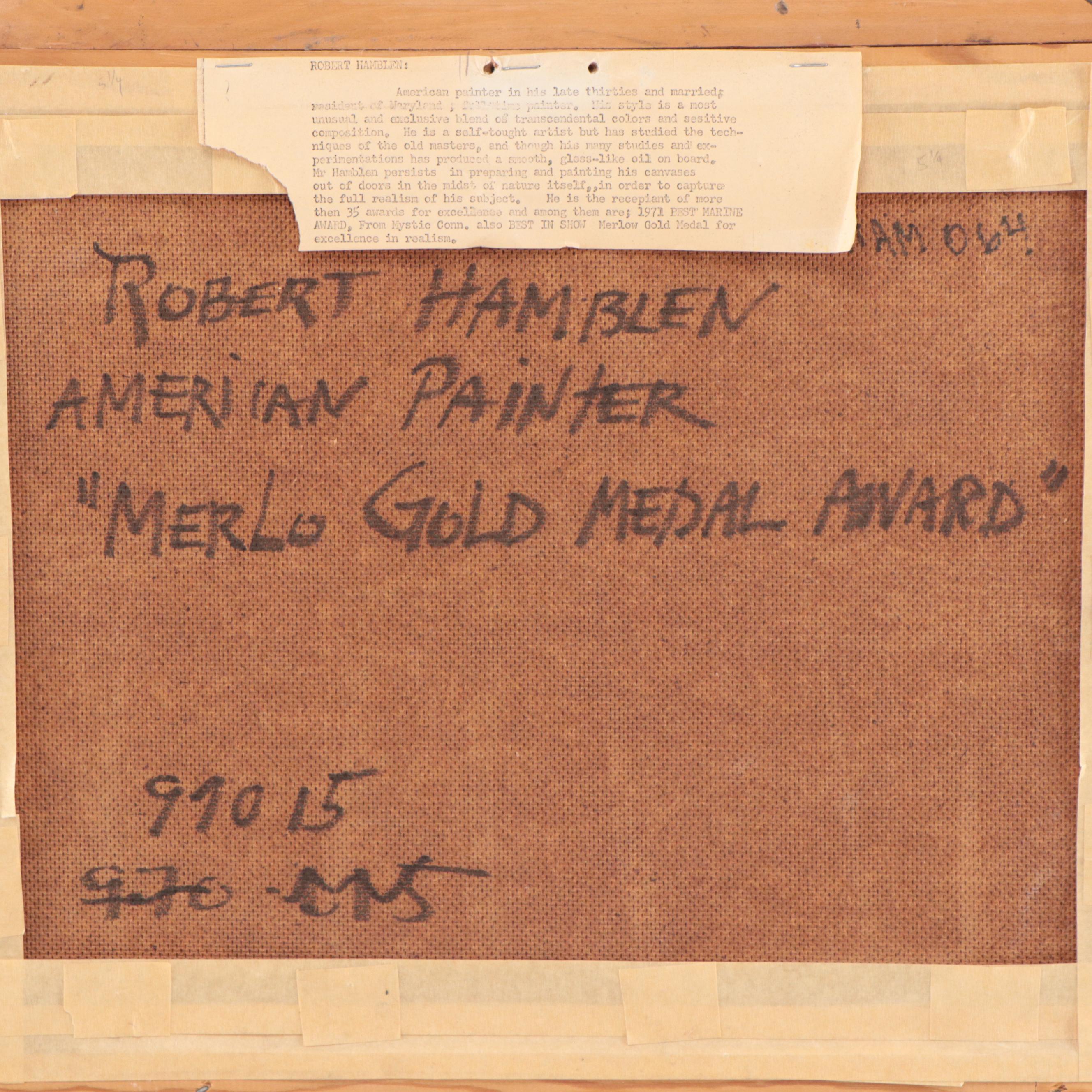 Robert Hamblen Oil Painting of Landscape