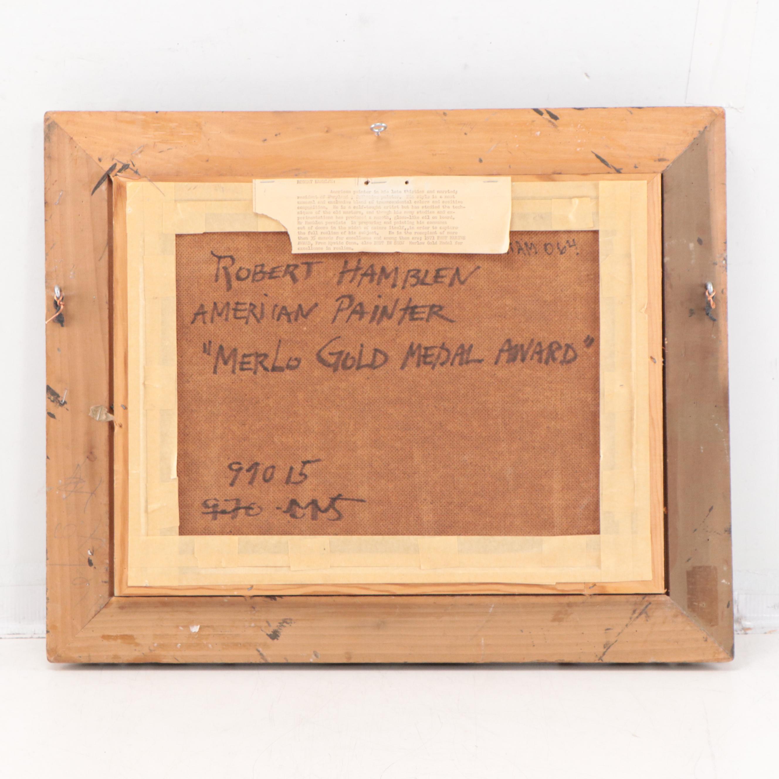 Robert Hamblen Oil Painting of Landscape