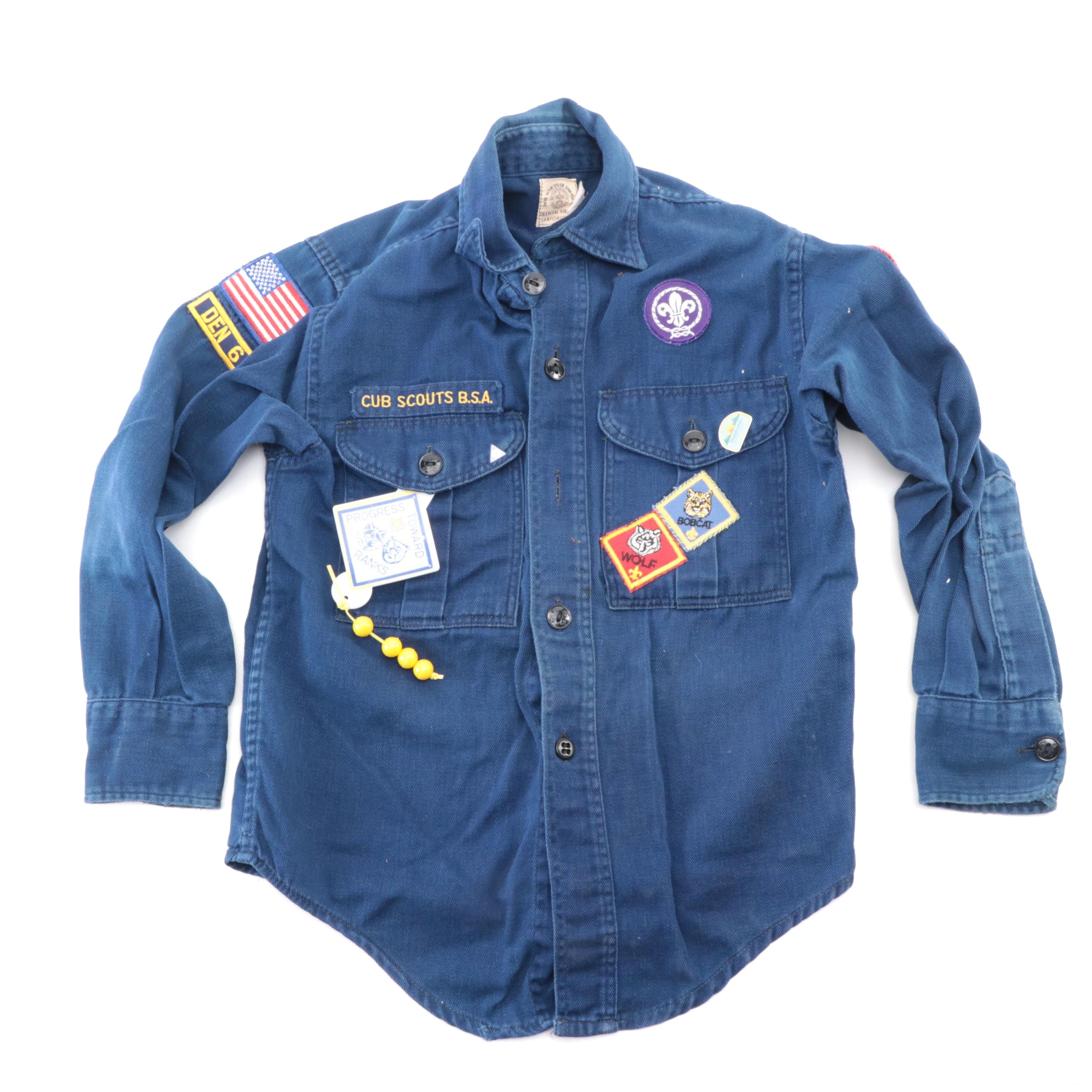 Cub Scouts Ohio Valley Council Den 6 Shirt with Patches and Pin
