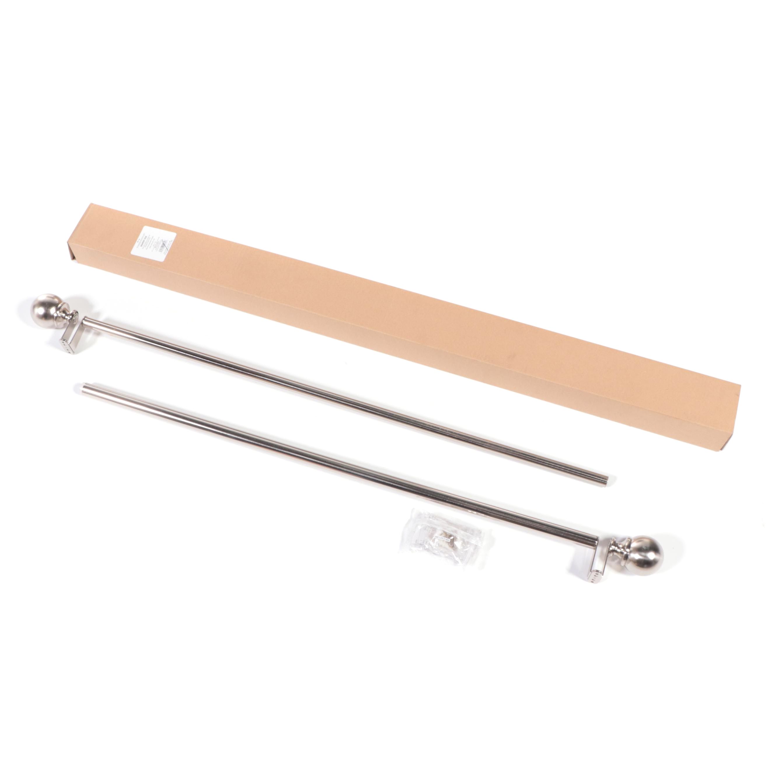 Threshold Brushed Nickel Ball Curtain Rods