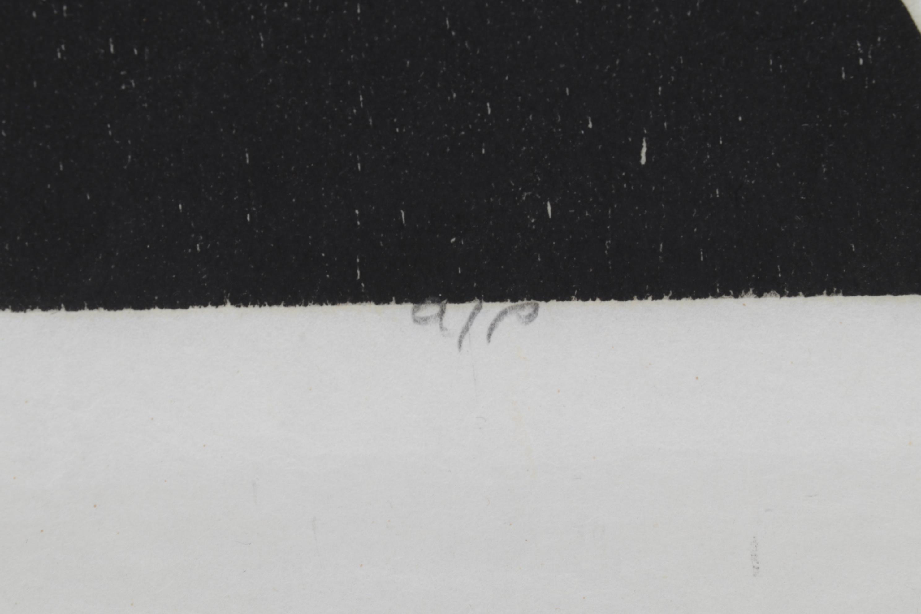 Sidney Chafetz Woodcut "Heinrich Heine," 1970