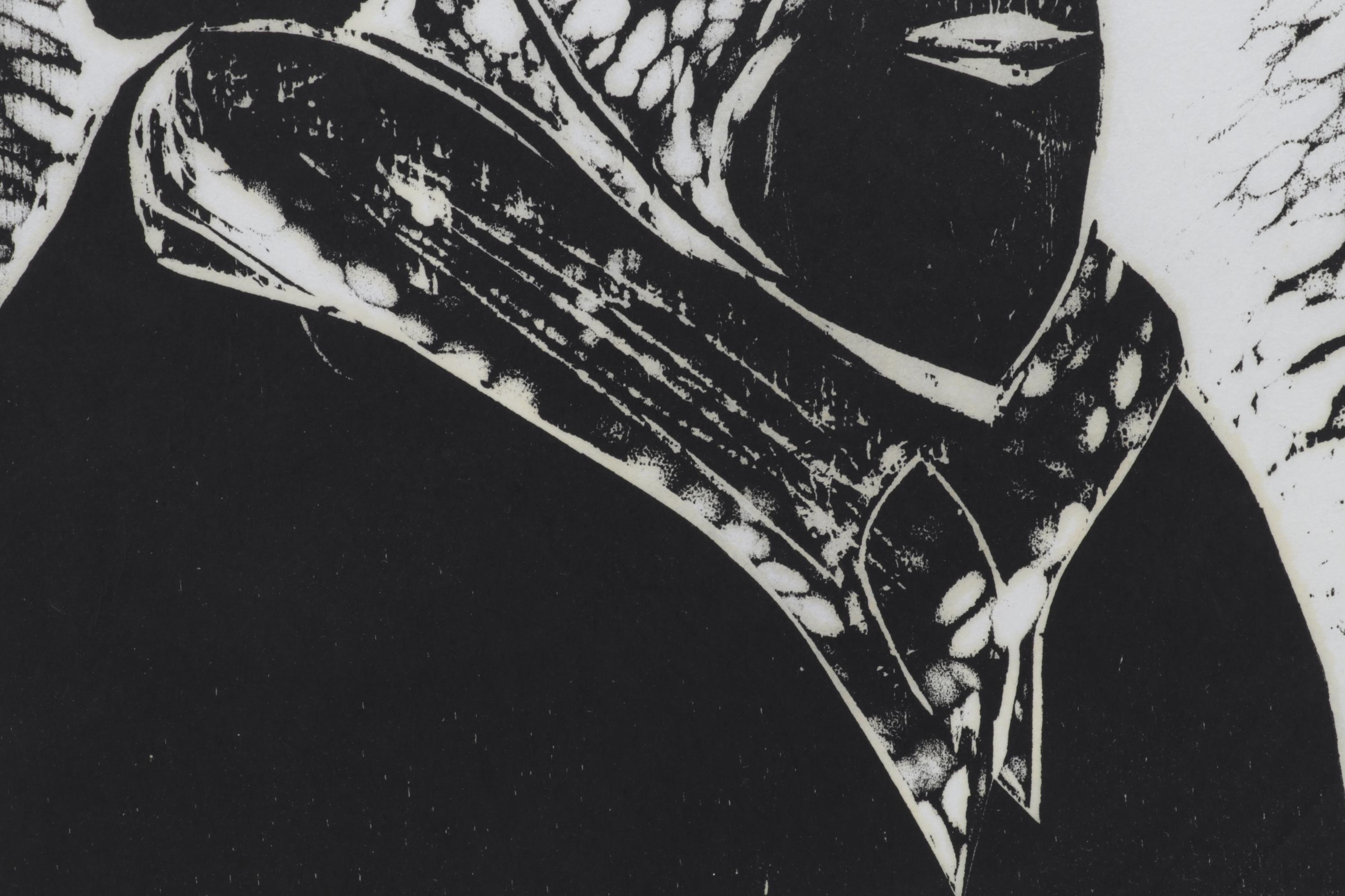 Sidney Chafetz Woodcut "Heinrich Heine," 1970