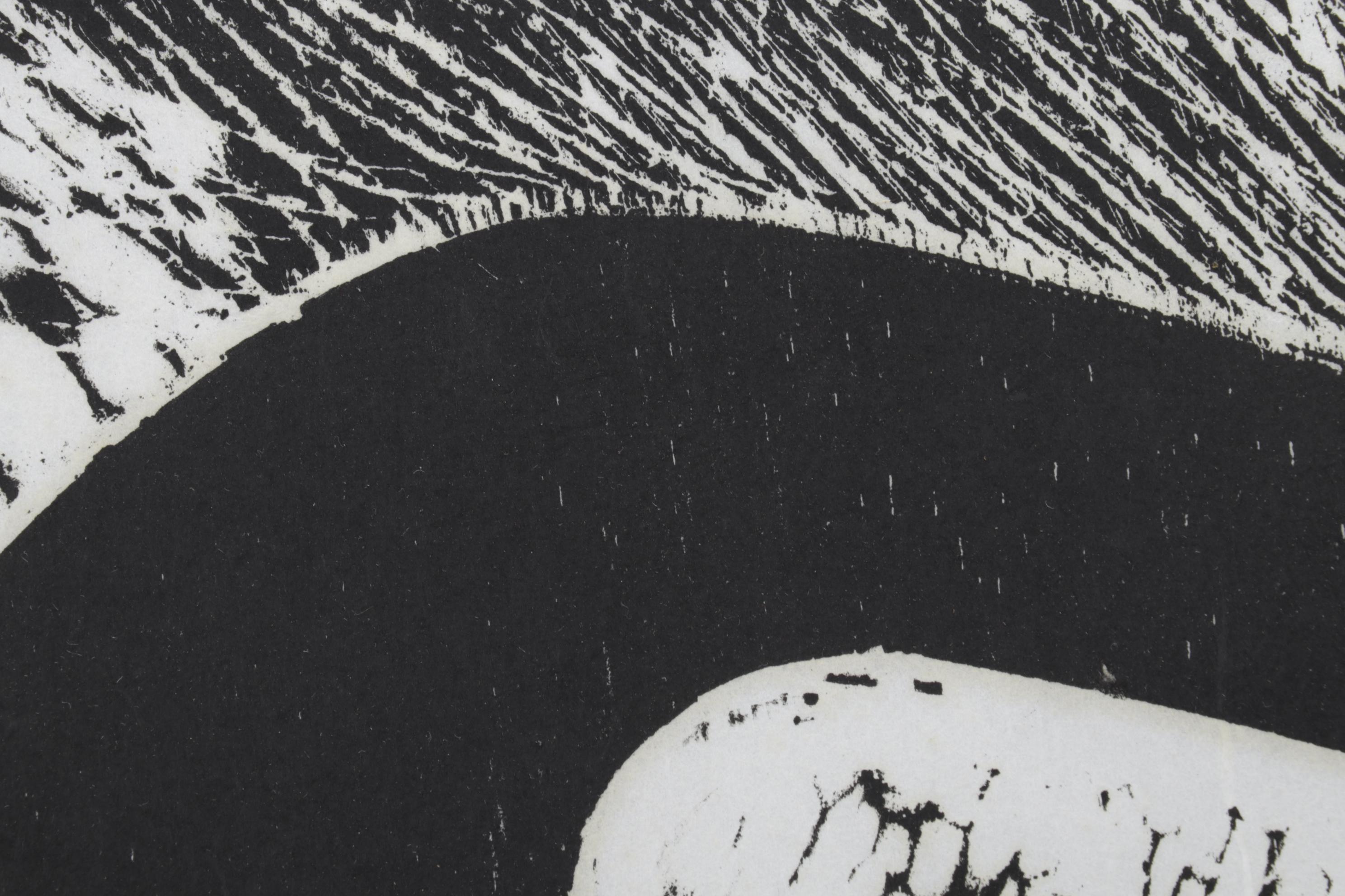 Sidney Chafetz Woodcut "Heinrich Heine," 1970